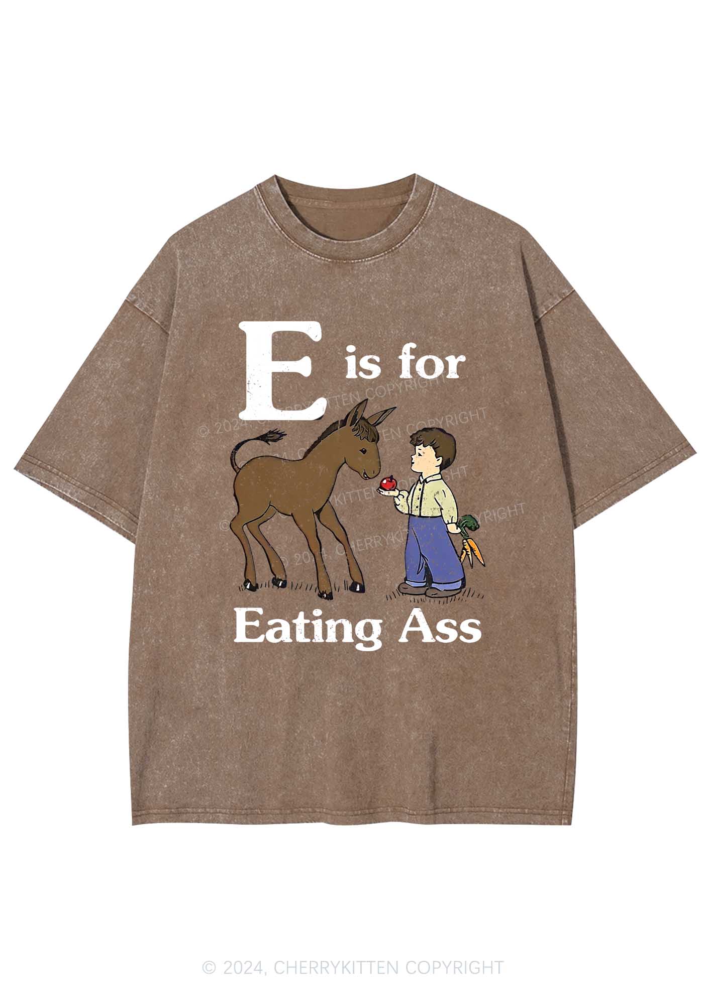 E Is For Eating Axx Y2K Washed Tee Cherrykitten - Image 5