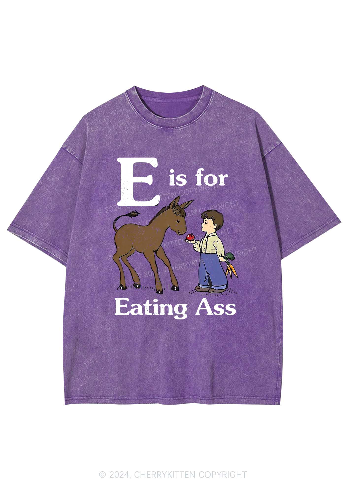 E Is For Eating Axx Y2K Washed Tee Cherrykitten - Image 6