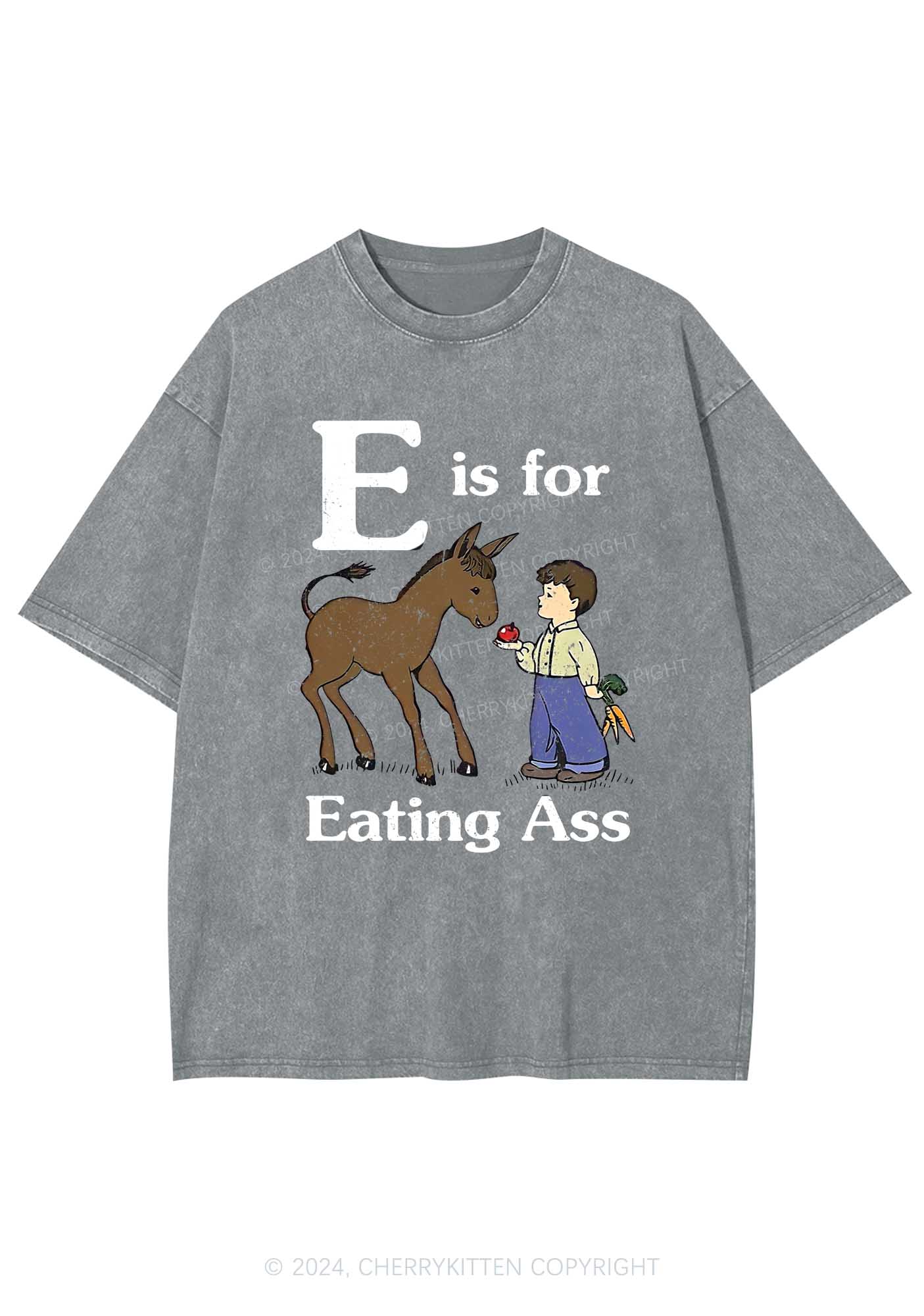 E Is For Eating Axx Y2K Washed Tee Cherrykitten - Image 7