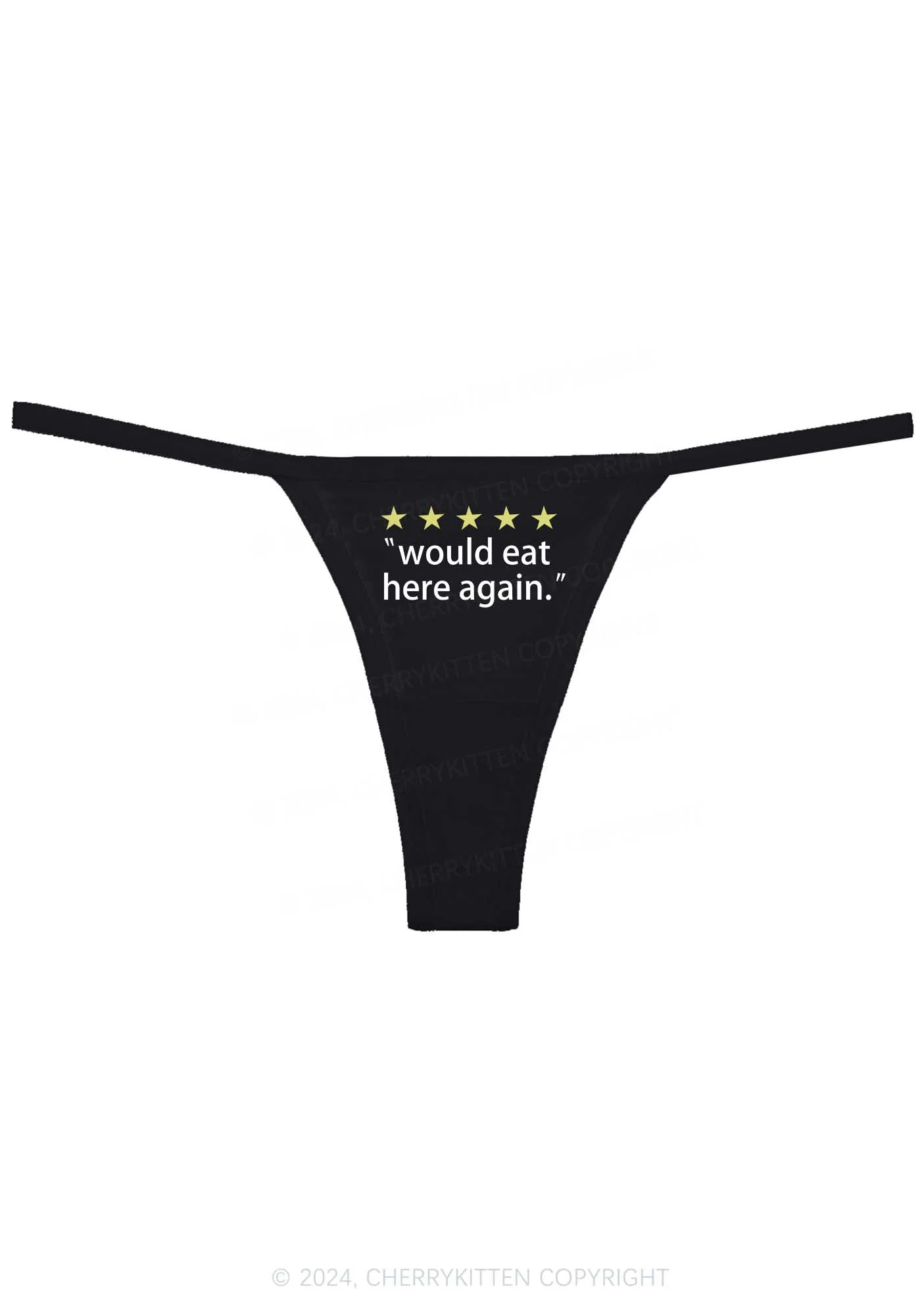 Eat Here Again Y2K Flat String Thong Cherrykitten - Image 4