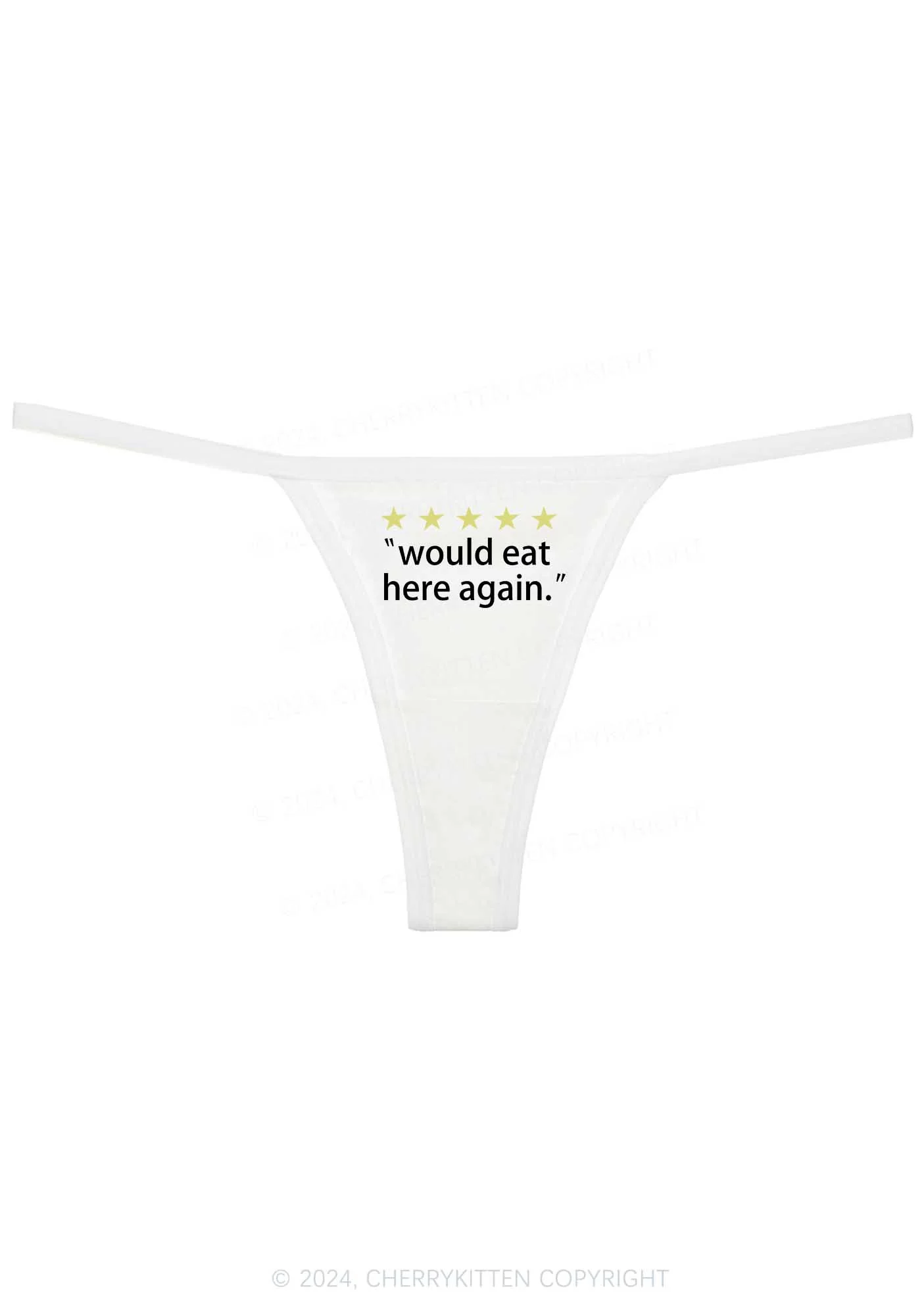 Eat Here Again Y2K Flat String Thong Cherrykitten - Image 5