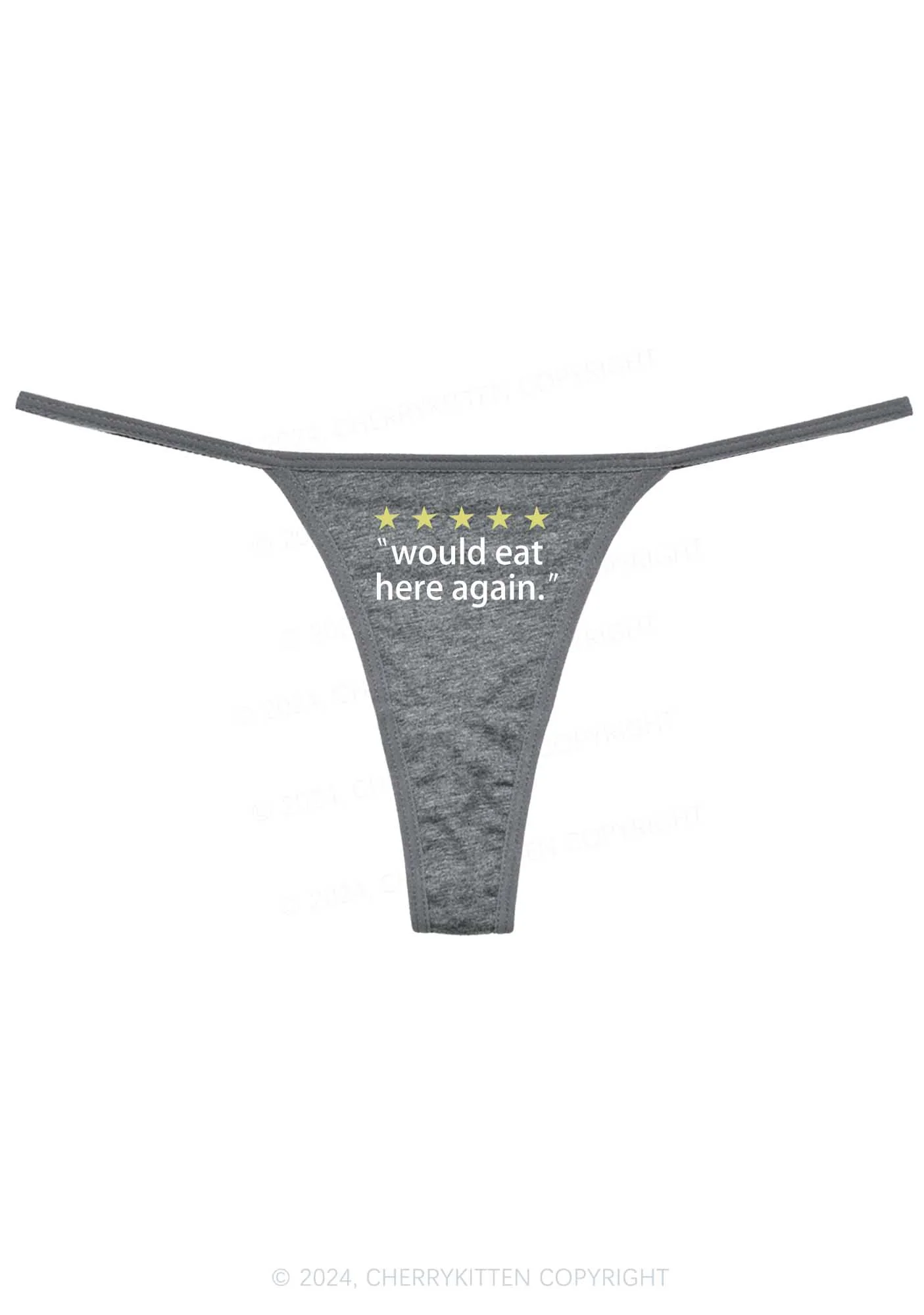 Eat Here Again Y2K Flat String Thong Cherrykitten - Image 6