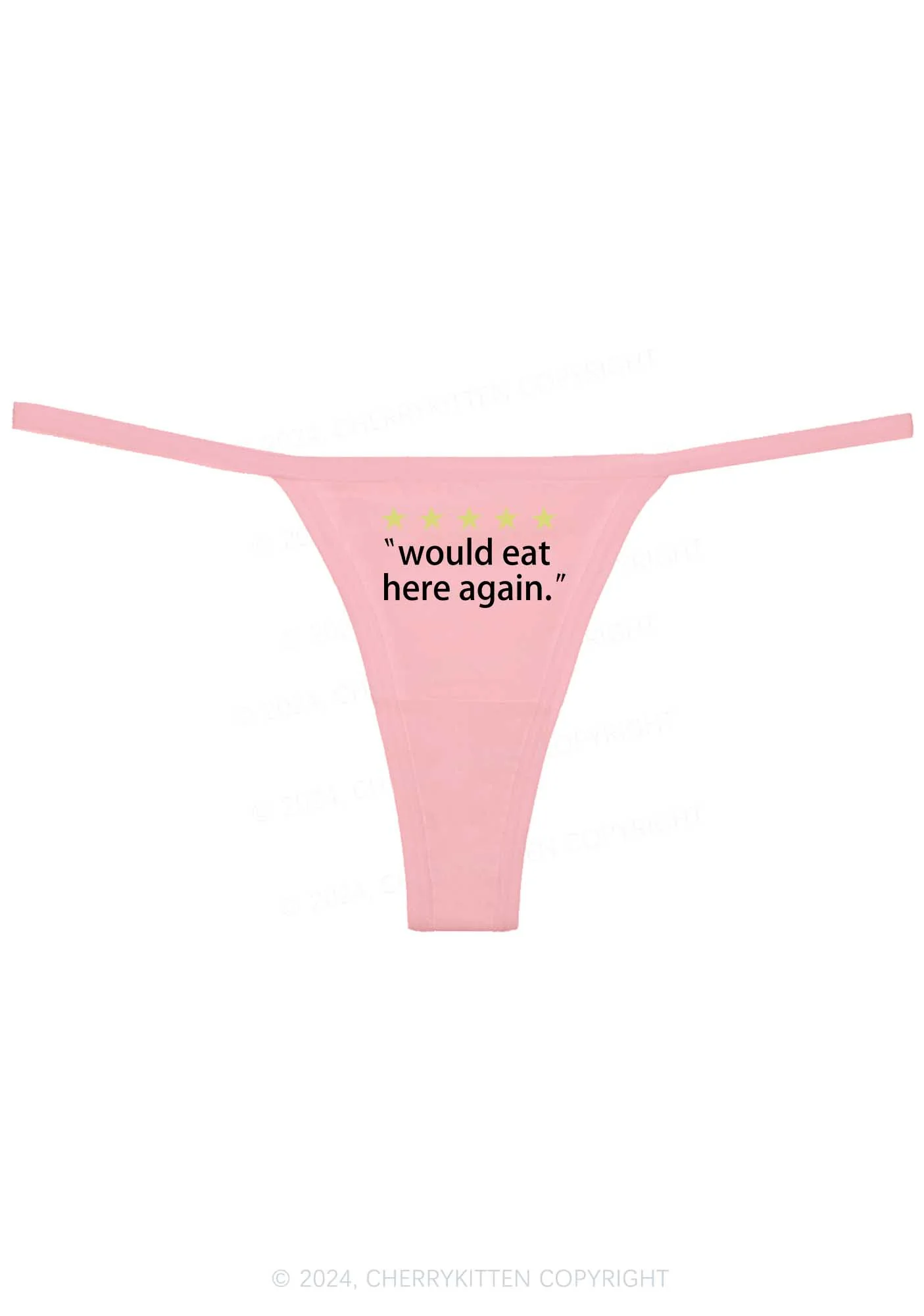 Eat Here Again Y2K Flat String Thong Cherrykitten - Image 7