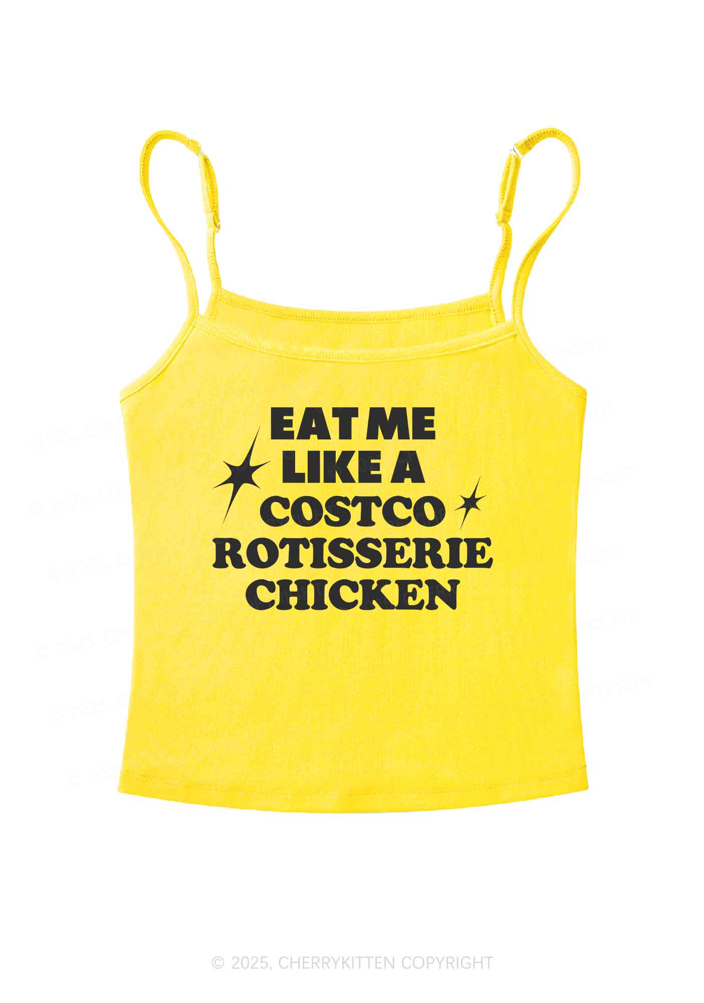 Eat Me Like Chicken Y2K Spaghetti Strap Cami Cherrykitten - Image 3