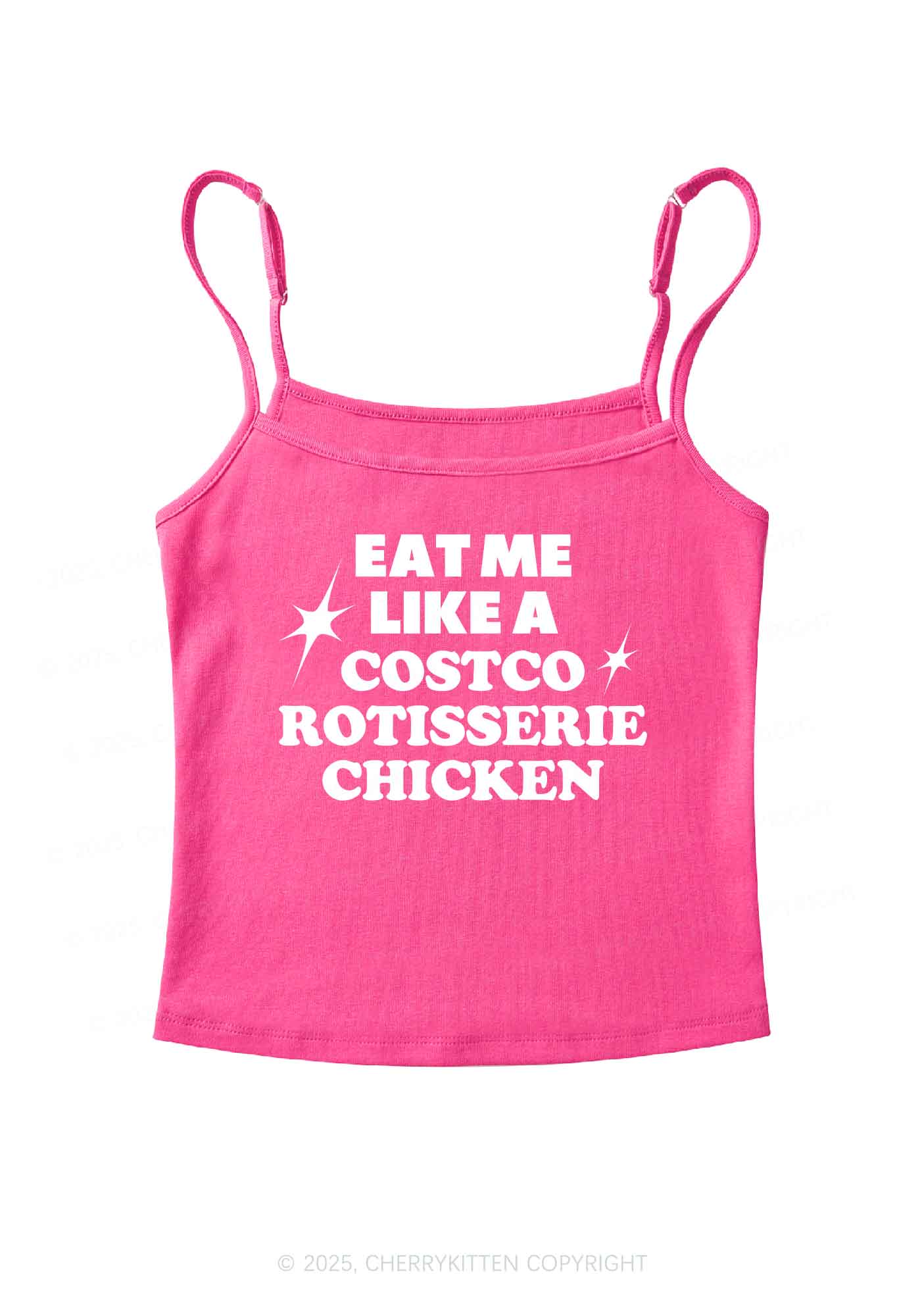Eat Me Like Chicken Y2K Spaghetti Strap Cami Cherrykitten - Image 4