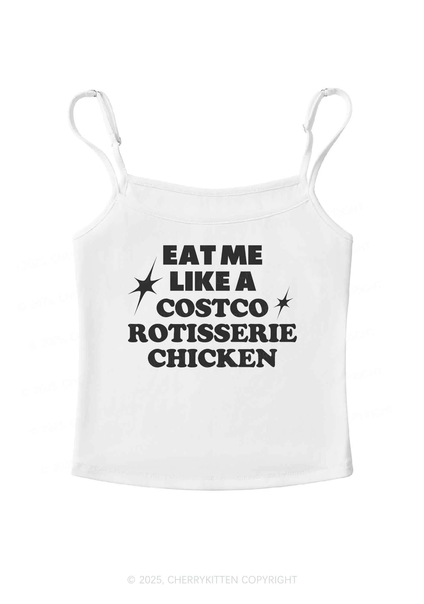 Eat Me Like Chicken Y2K Spaghetti Strap Cami Cherrykitten - Image 5