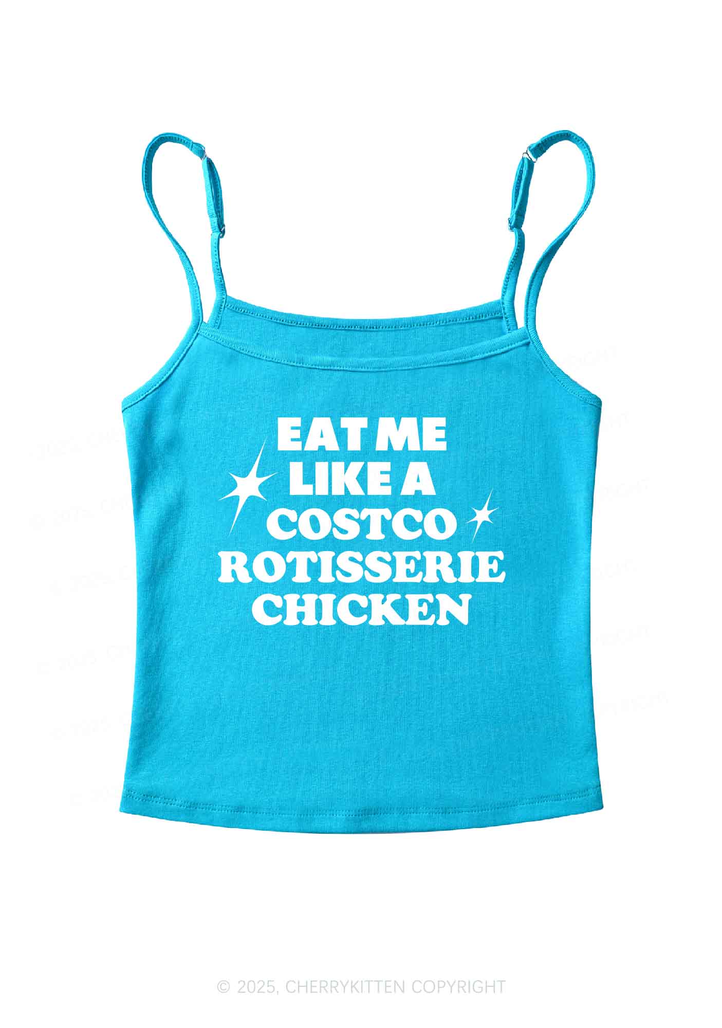 Eat Me Like Chicken Y2K Spaghetti Strap Cami Cherrykitten - Image 6