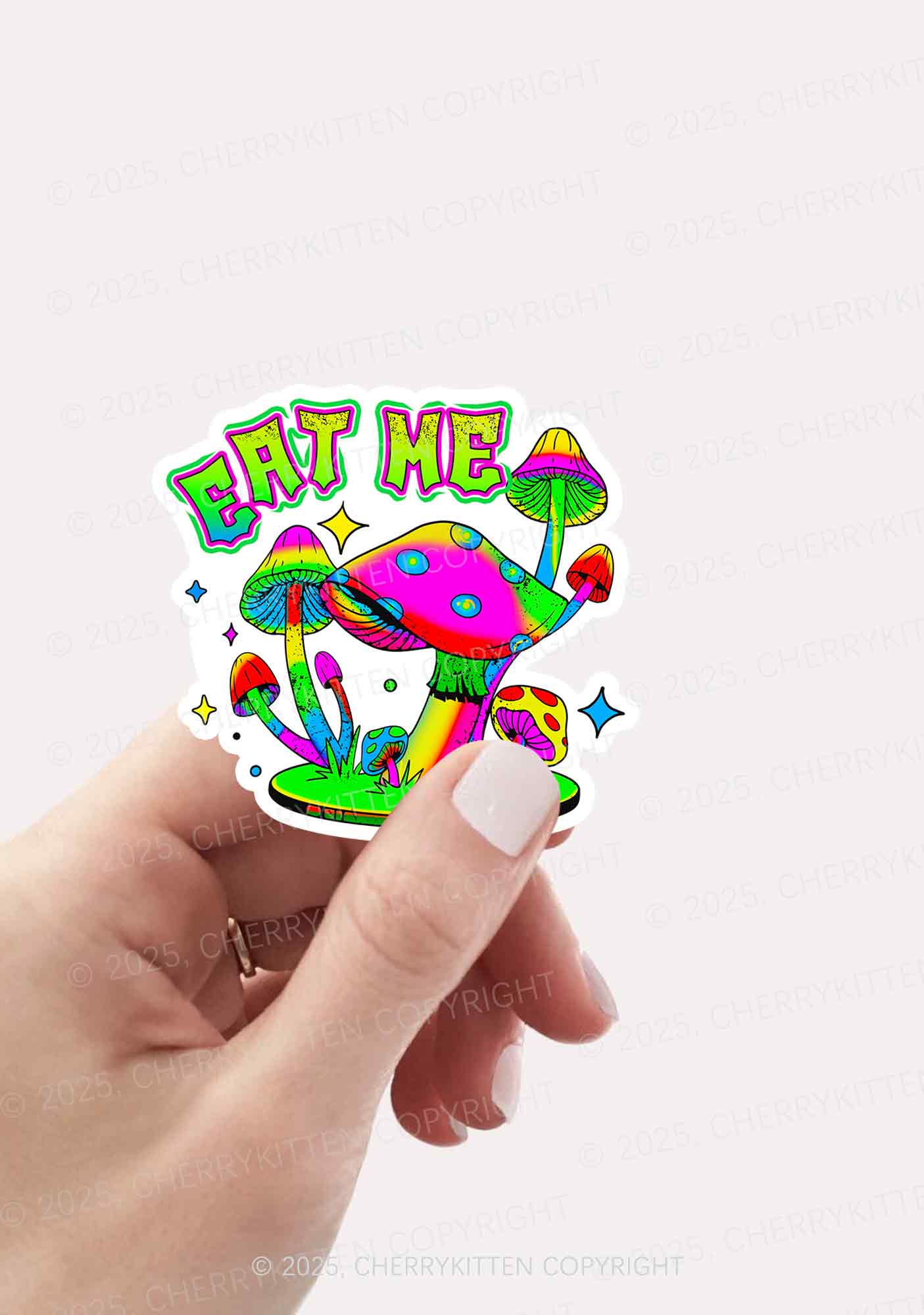 Eat Me Mushroom 1Pc Y2K Sticker Cherrykitten - Image 2
