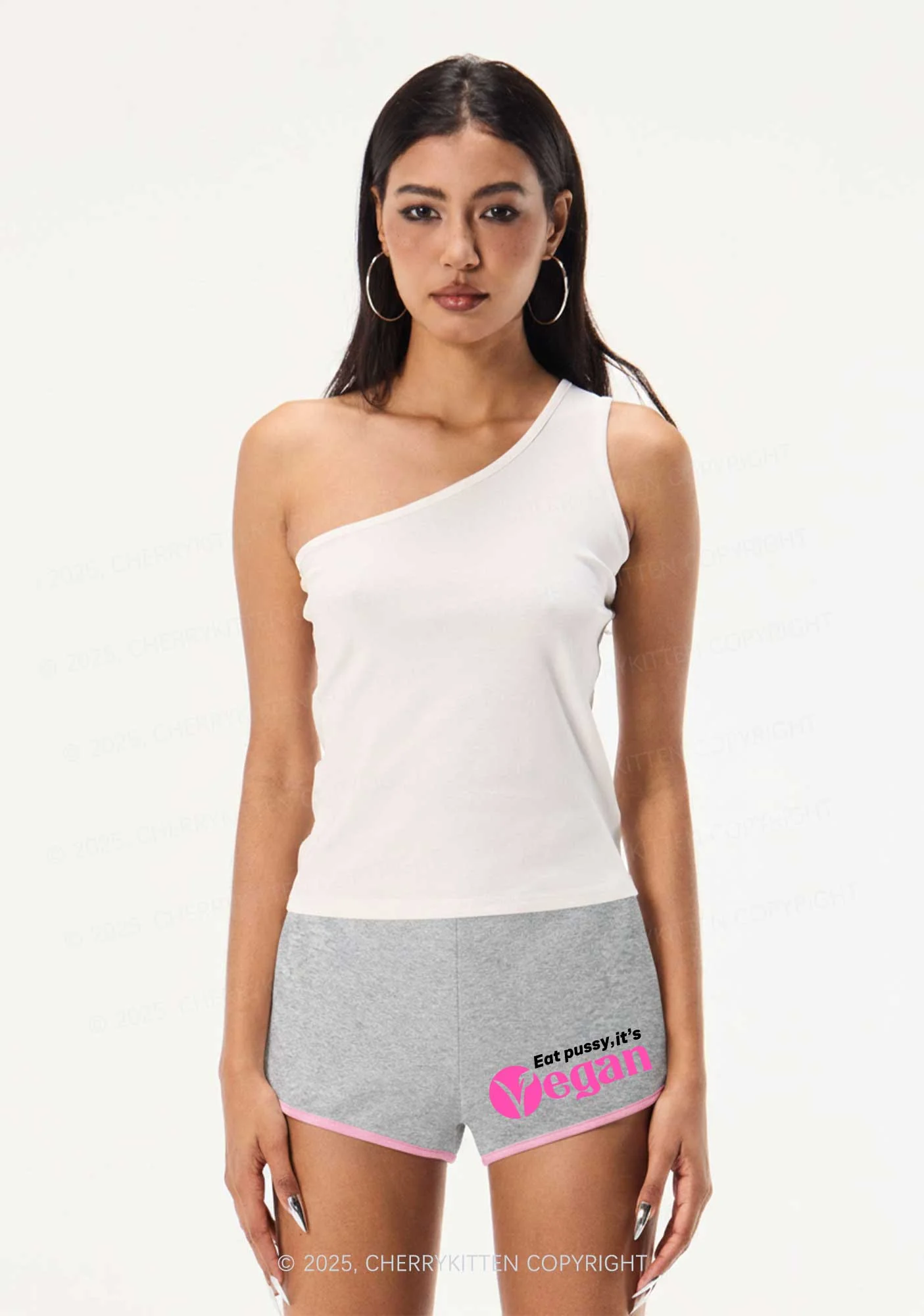 Eat Puxxy Its Vegan Y2K Booty Shorts Cherrykitten - Image 2