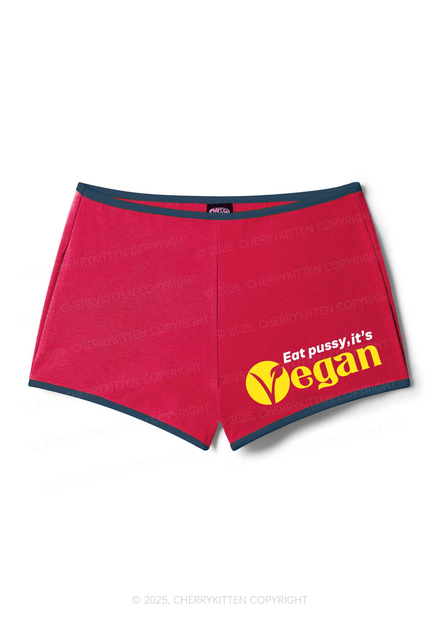 Eat Puxxy Its Vegan Y2K Booty Shorts Cherrykitten - Image 3