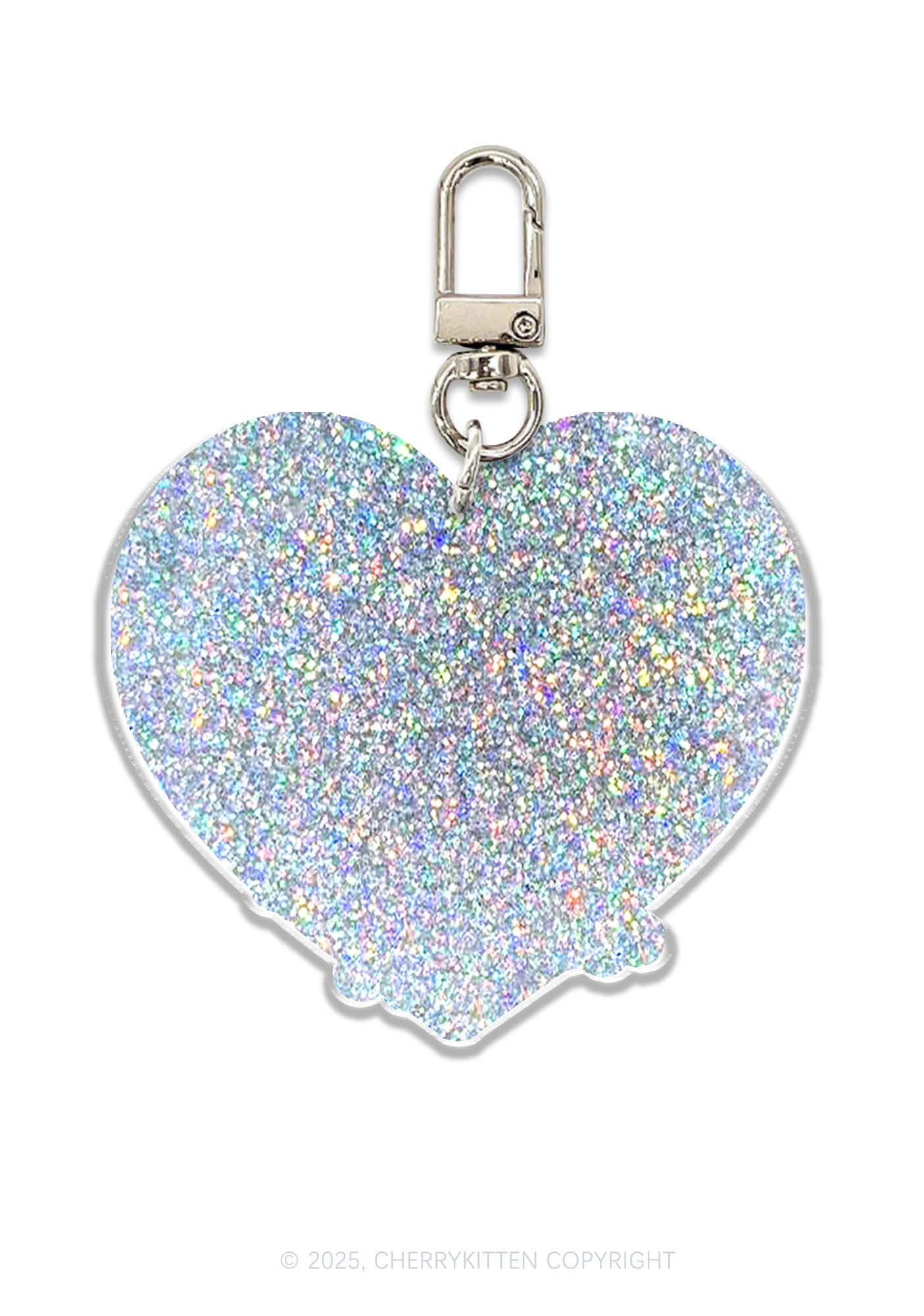 Eat The Rich Frog 1Pc Y2K Glitter Keychain Cherrykitten - Image 2