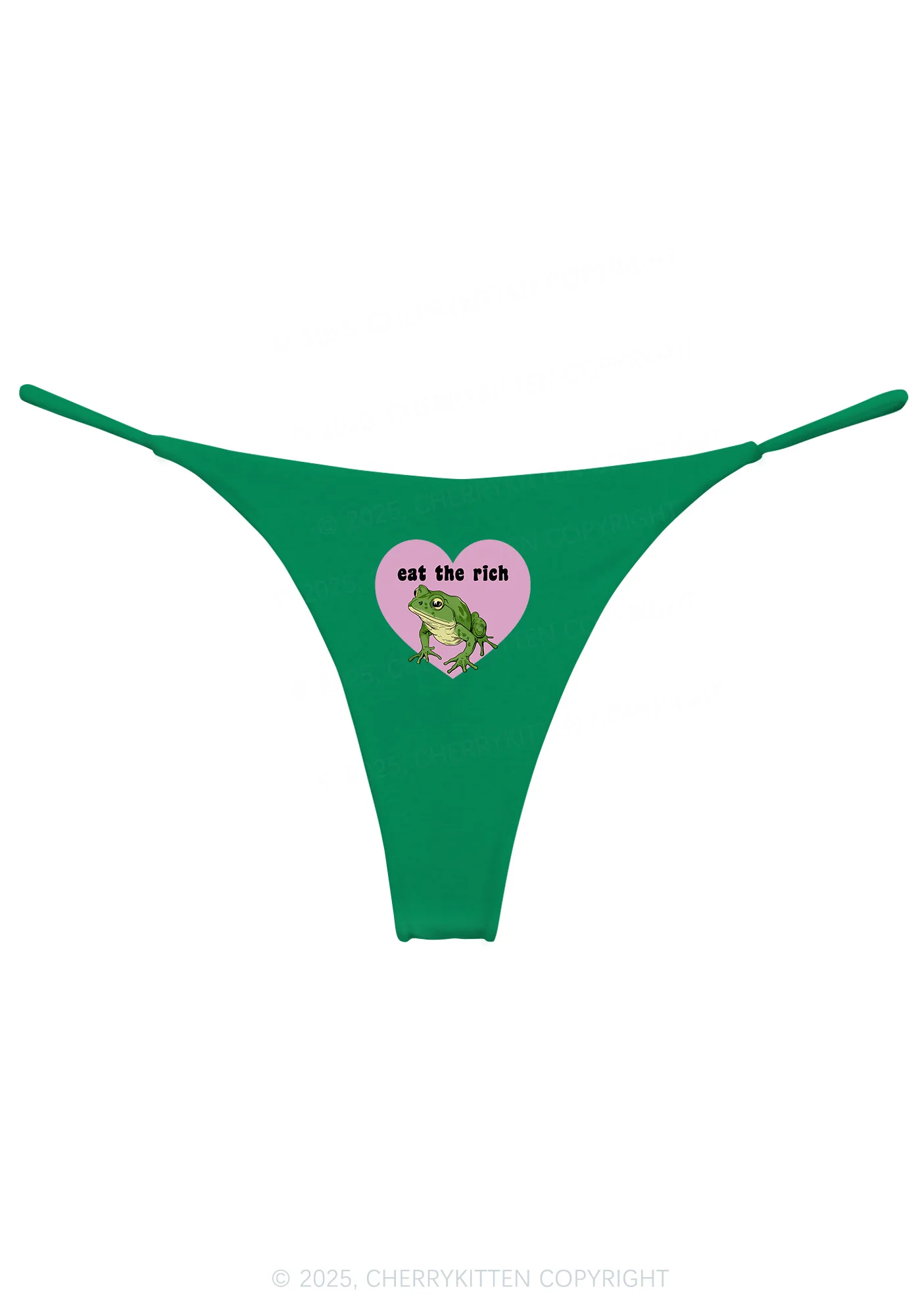 Eat The Rich Frog Y2K Bikini String Thong Cherrykitten - Image 10