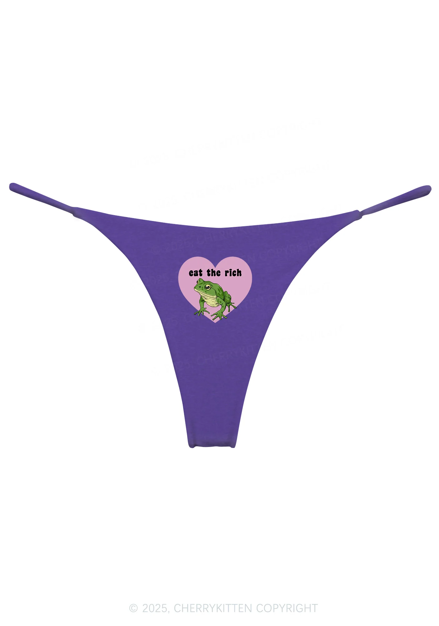 Eat The Rich Frog Y2K Bikini String Thong Cherrykitten - Image 6
