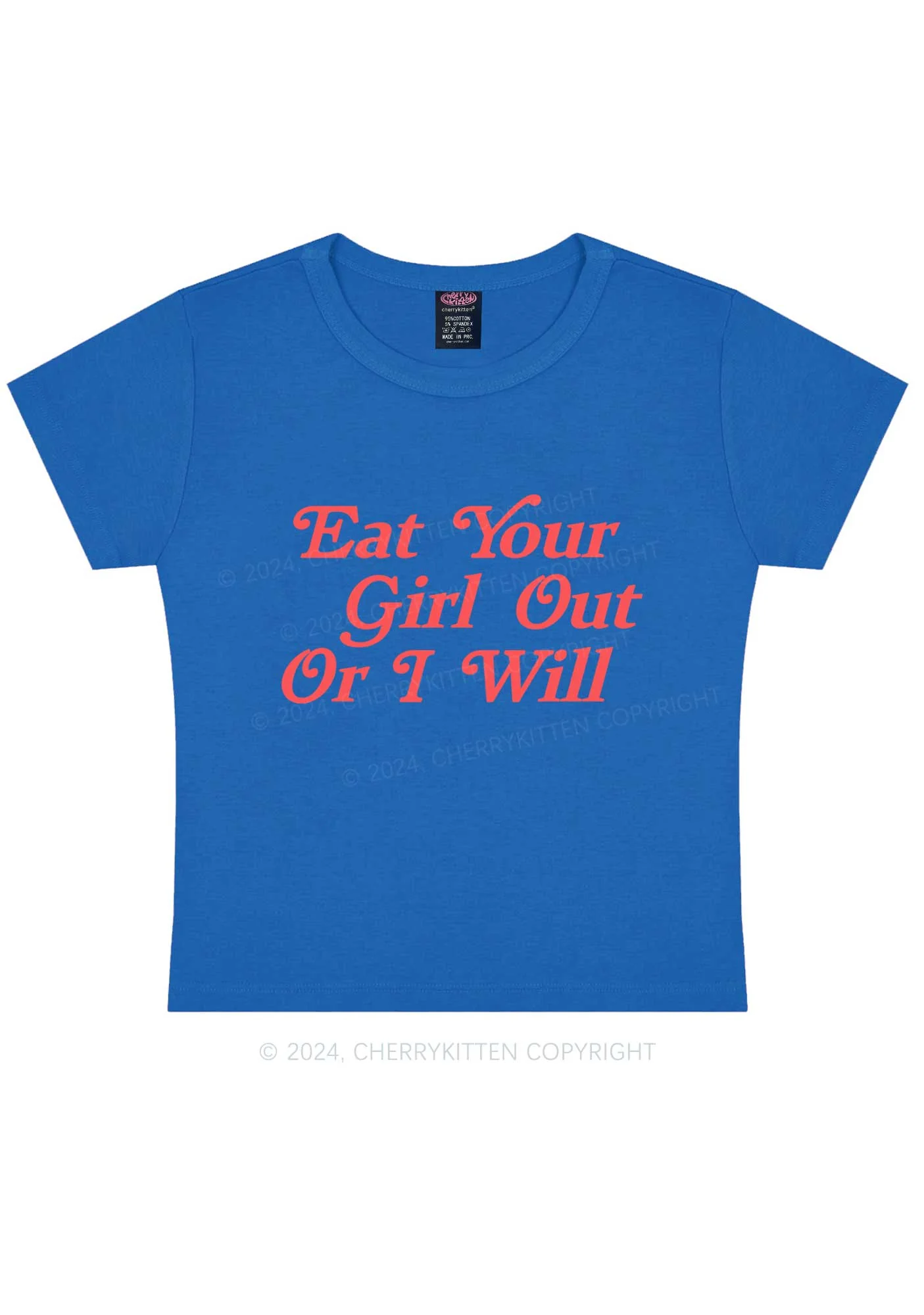 Eat Your Girl Out Y2K Baby Tee Cherrykitten - Image 11