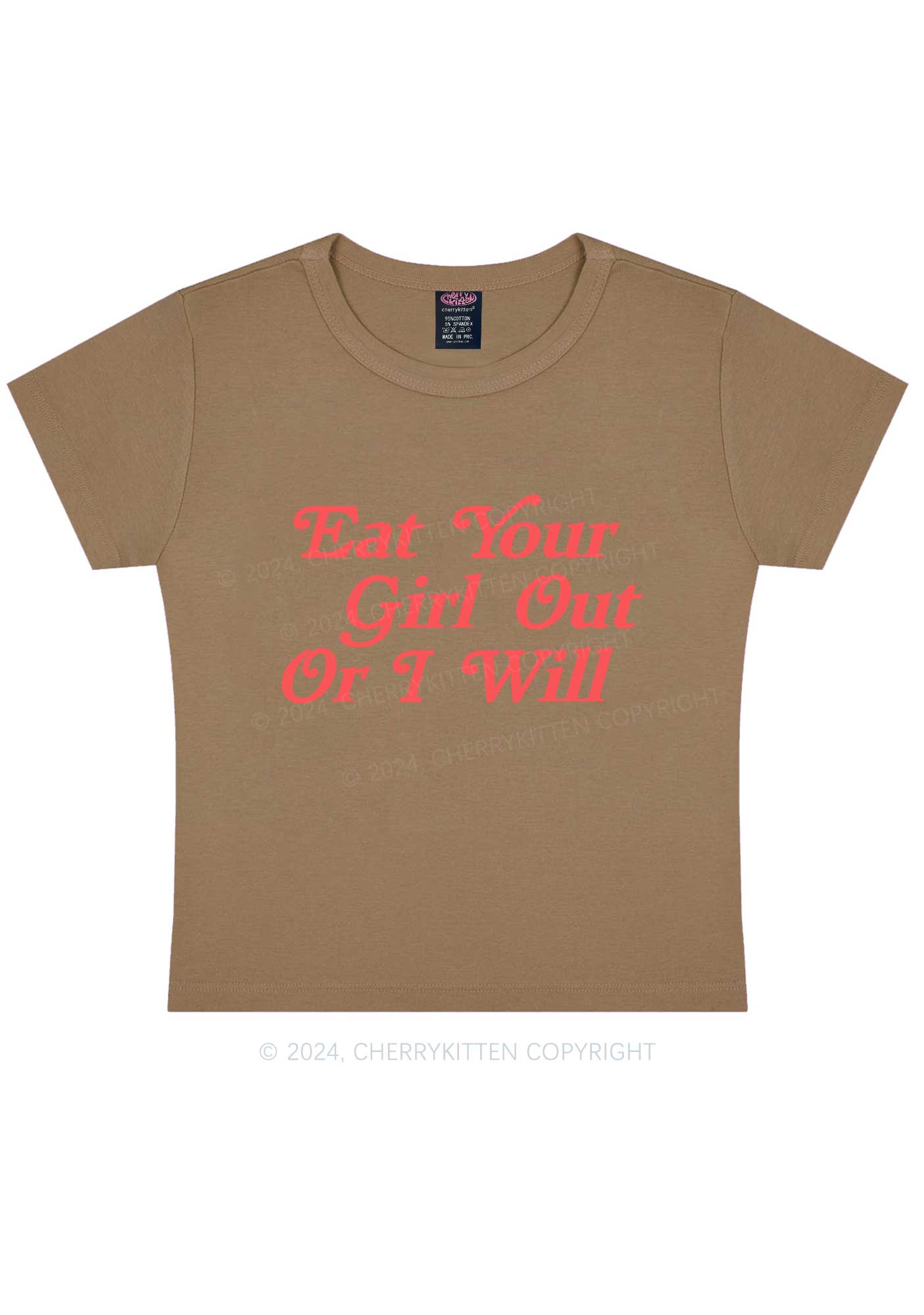 Eat Your Girl Out Y2K Baby Tee Cherrykitten - Image 12