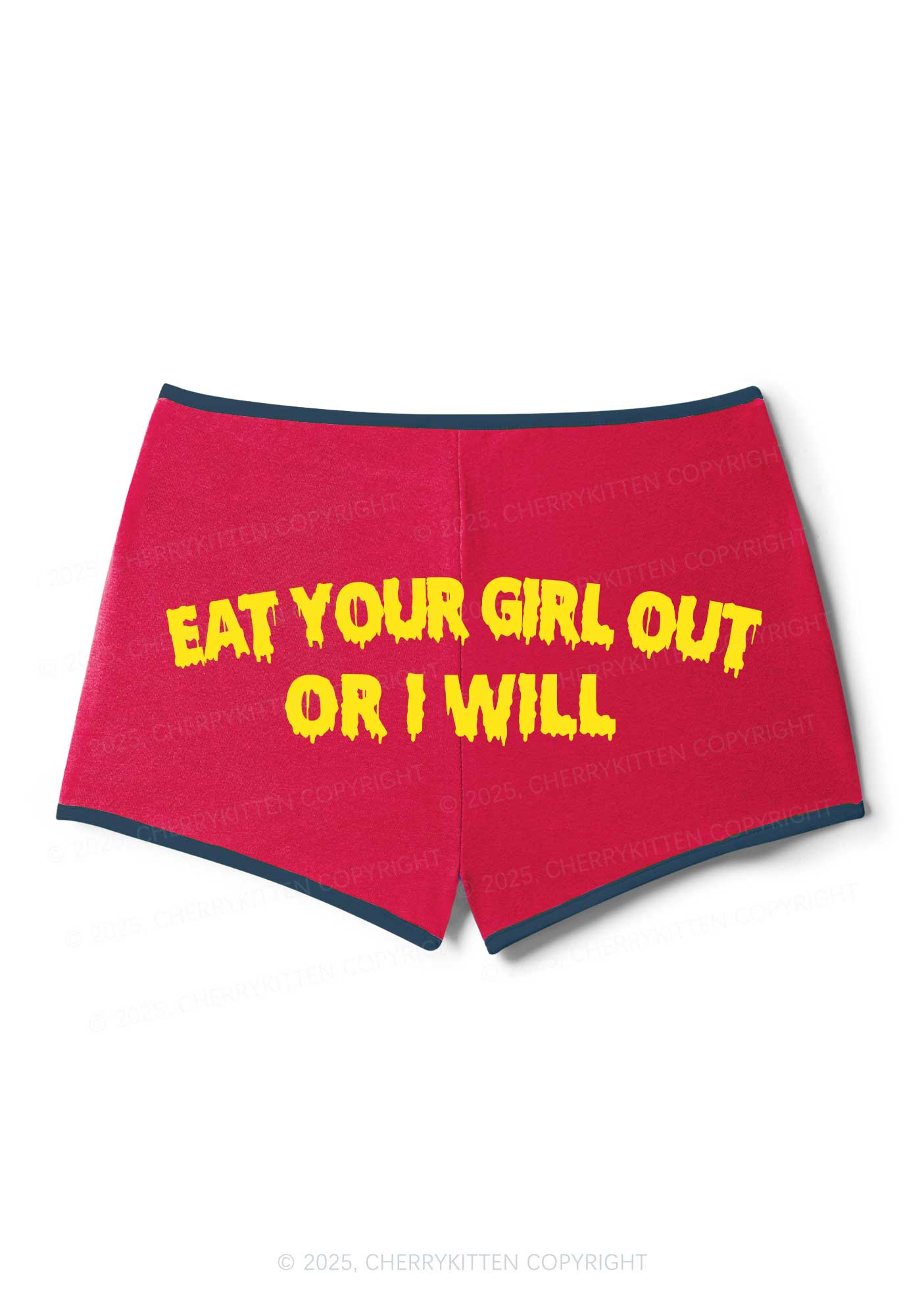 Eat Your Girl Out Y2K Booty Shorts Cherrykitten - Image 3