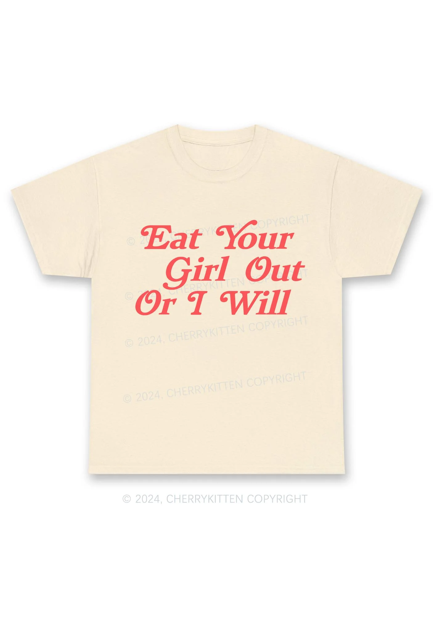 Eat Your Girl Out Y2K Chunky Shirt Cherrykitten - Image 5