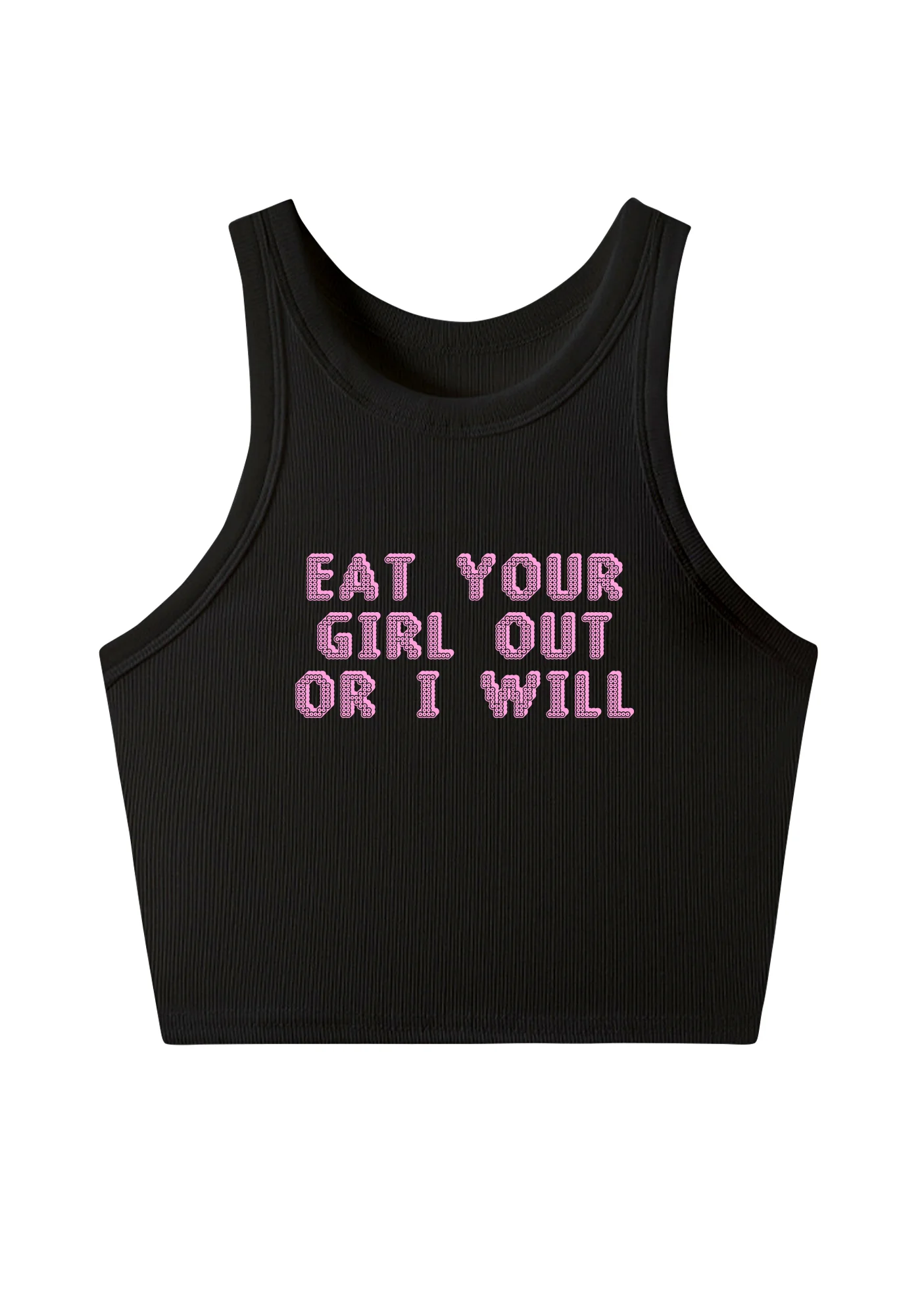 Eat Your Girl Out Y2K Crop Tank Top Cherrykitten - Image 4