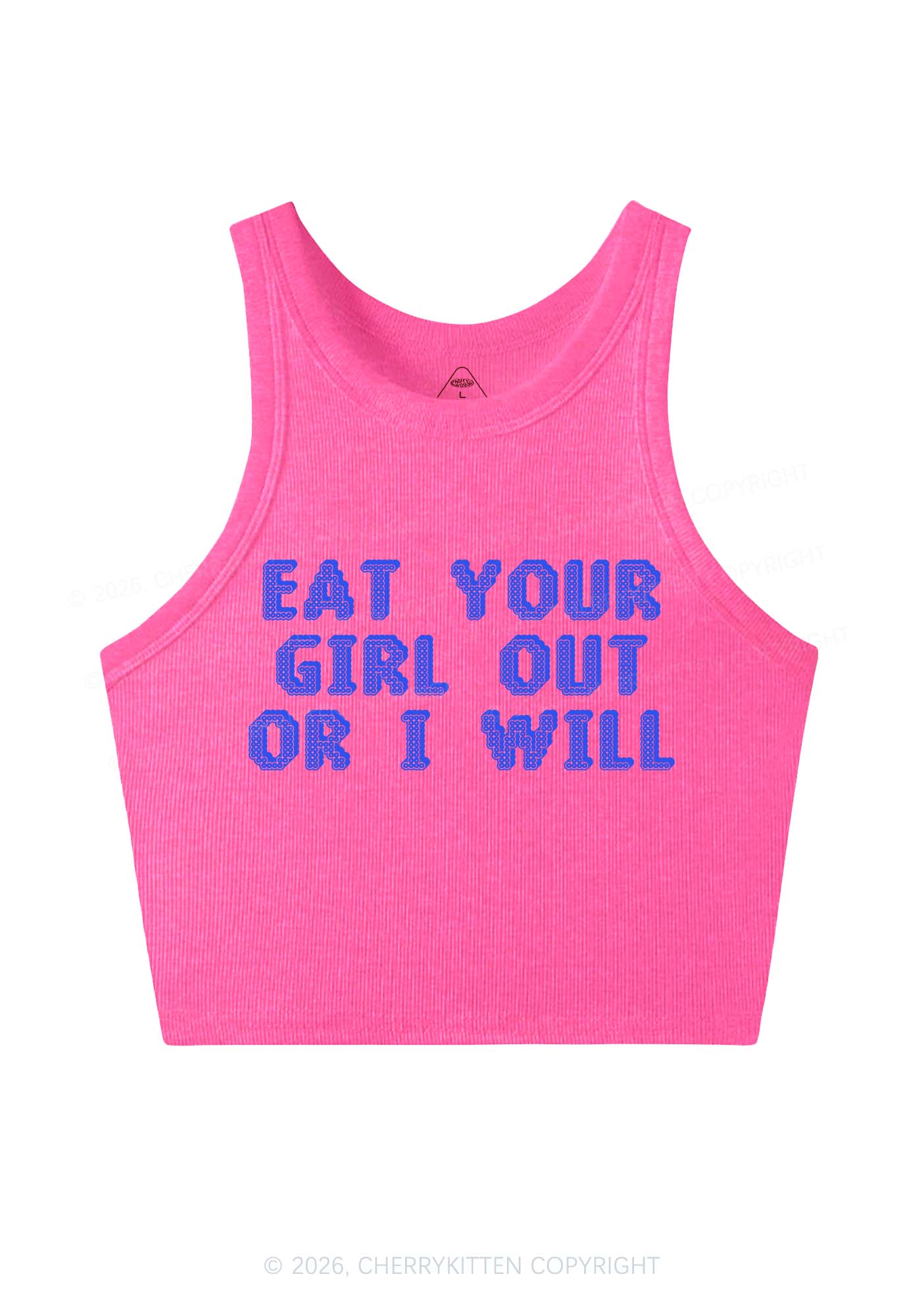 Eat Your Girl Out Y2K Crop Tank Top Cherrykitten - Image 5