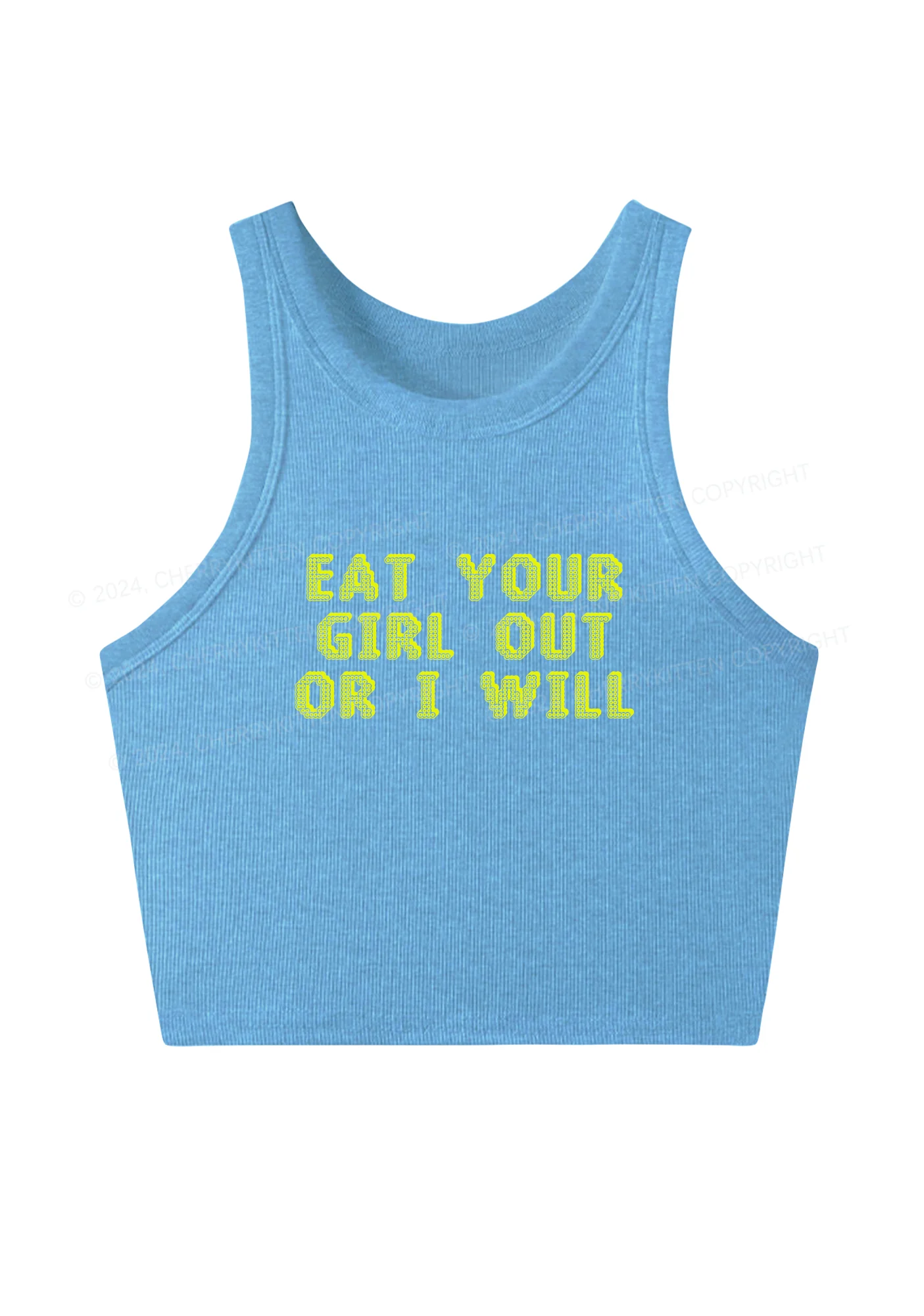 Eat Your Girl Out Y2K Crop Tank Top Cherrykitten - Image 8