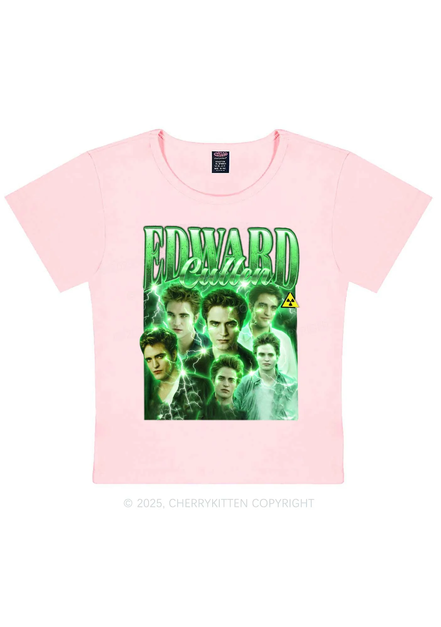 EC Green Lightning Y2K Baby Tee Cherrykitten - Image 12