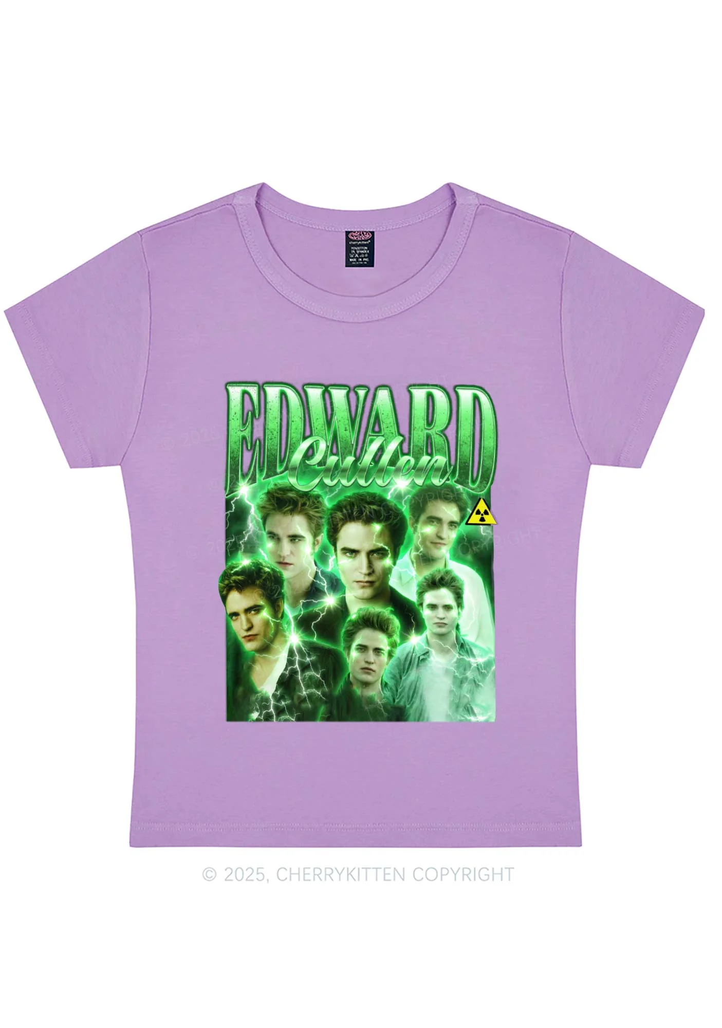 EC Green Lightning Y2K Baby Tee Cherrykitten - Image 7