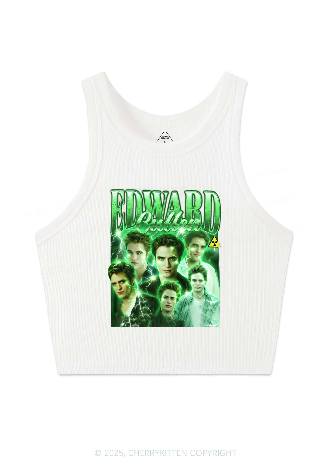 EC Green Lightning Y2K Crop Tank Top Cherrykitten - Image 3