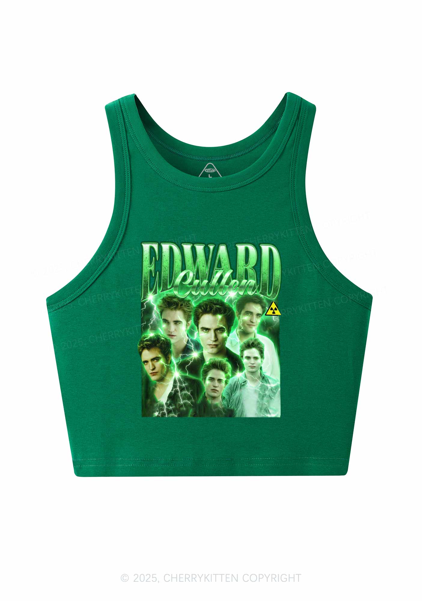 EC Green Lightning Y2K Crop Tank Top Cherrykitten - Image 4