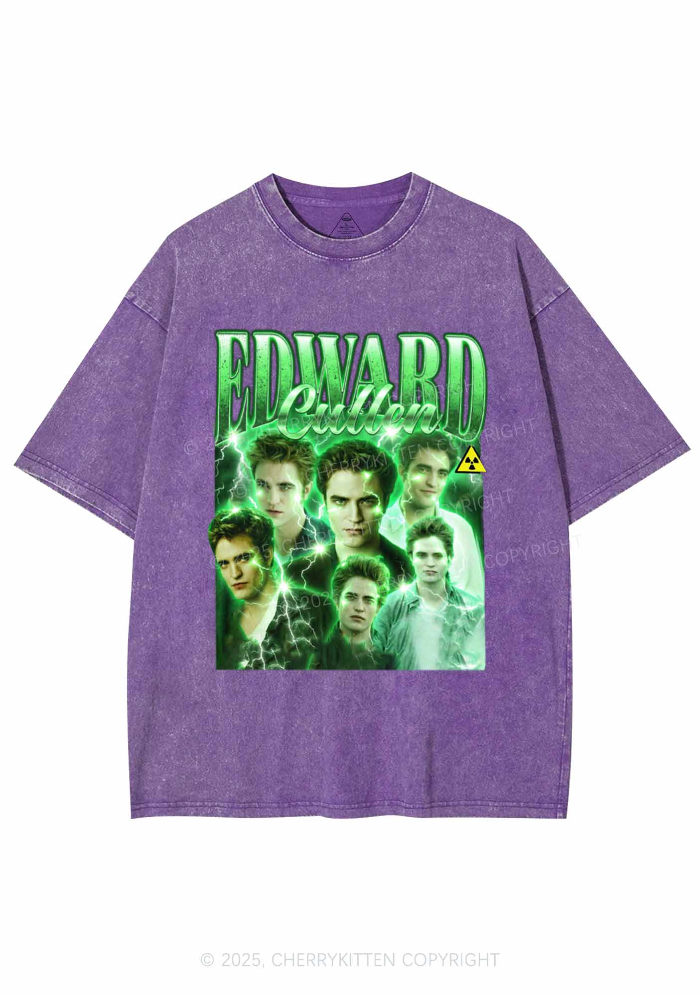 EC Green Lightning Y2K Shirts Washed Tee Cherrykitten - Image 5