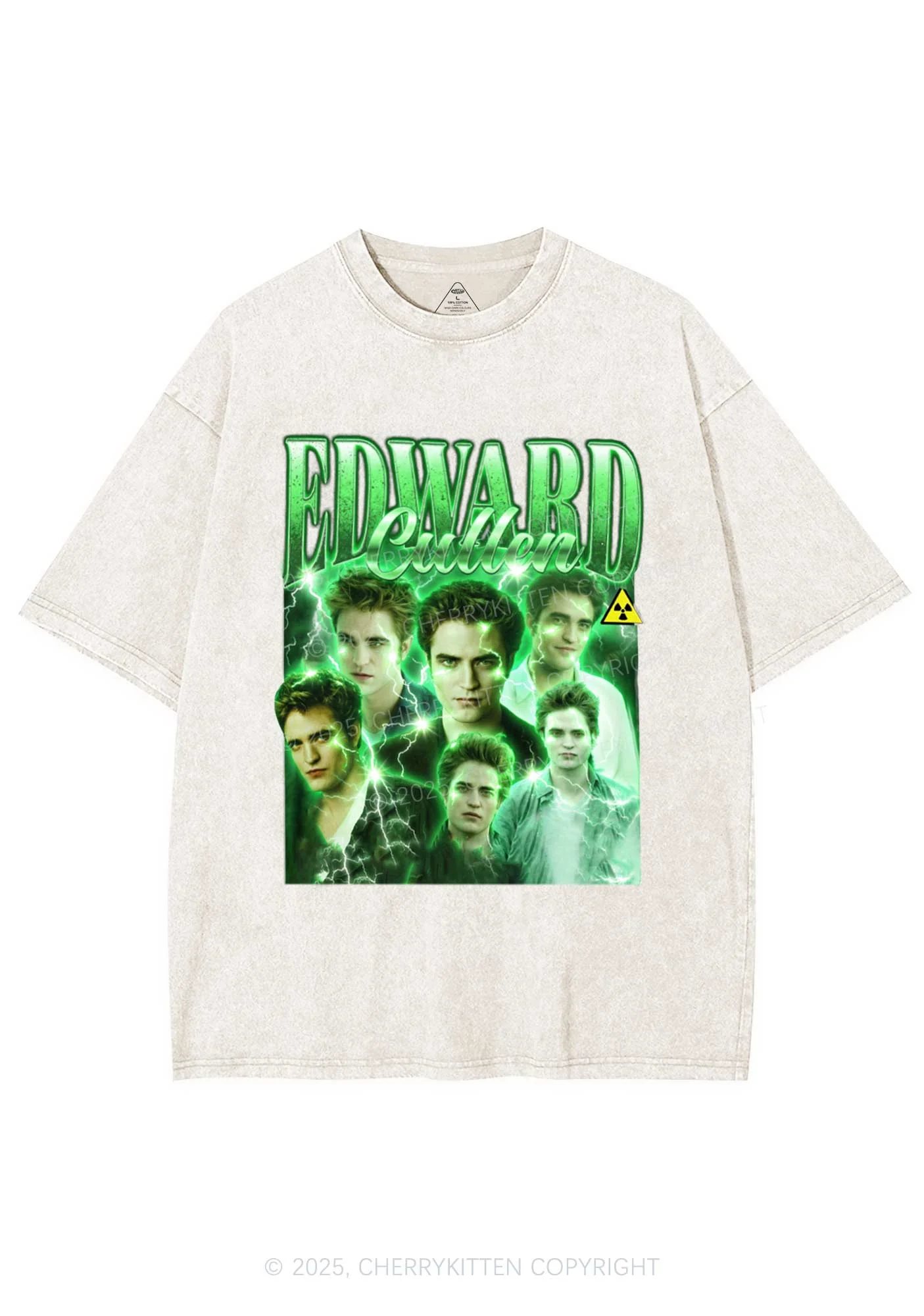 EC Green Lightning Y2K Shirts Washed Tee Cherrykitten - Image 8