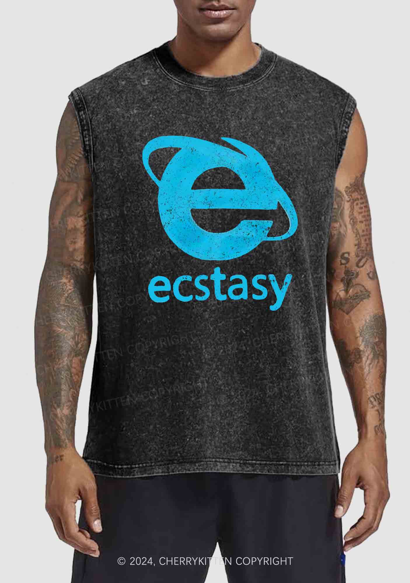 Ecstasy Y2K Washed Tank Cherrykitten - Image 2