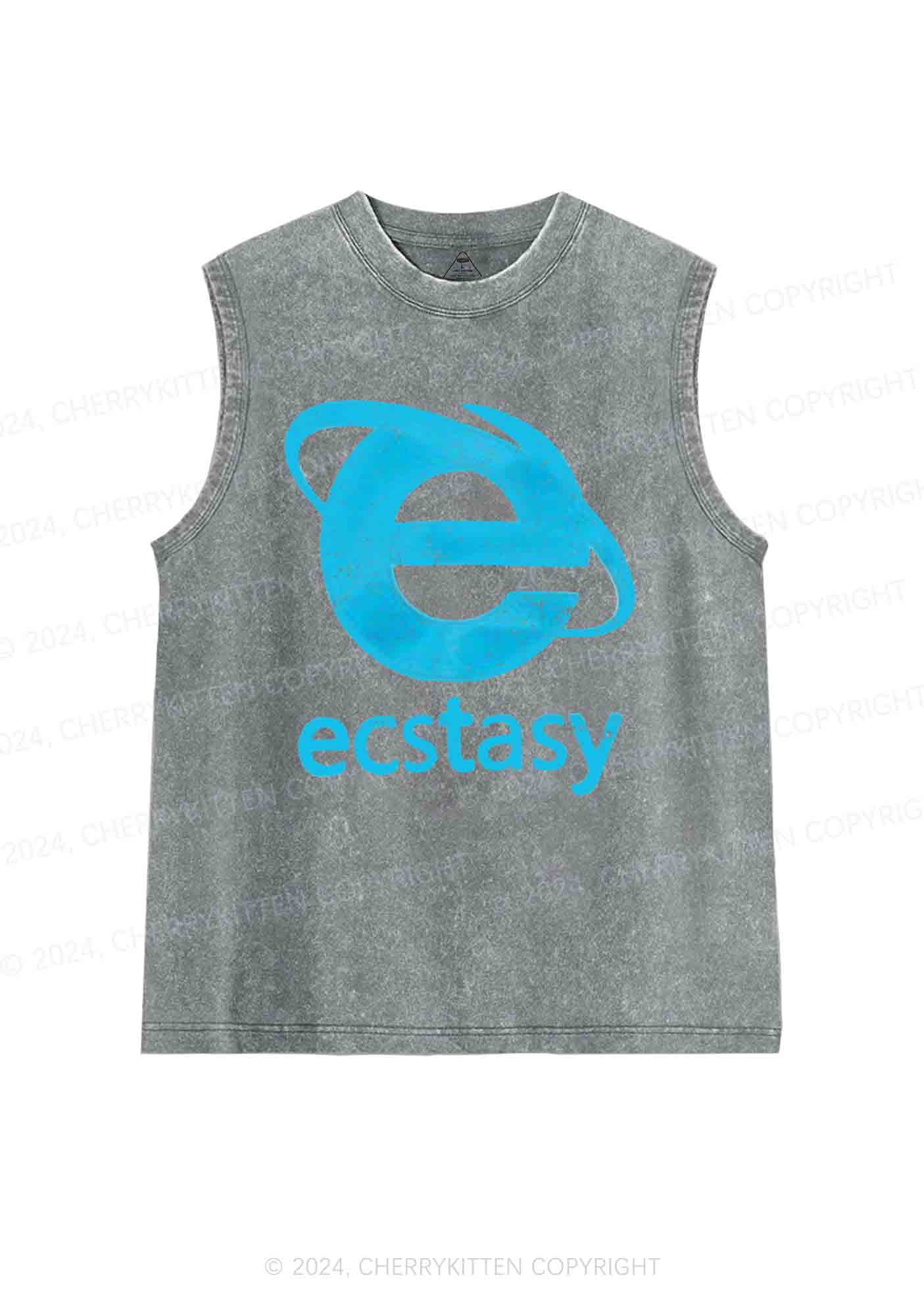 Ecstasy Y2K Washed Tank Cherrykitten - Image 5