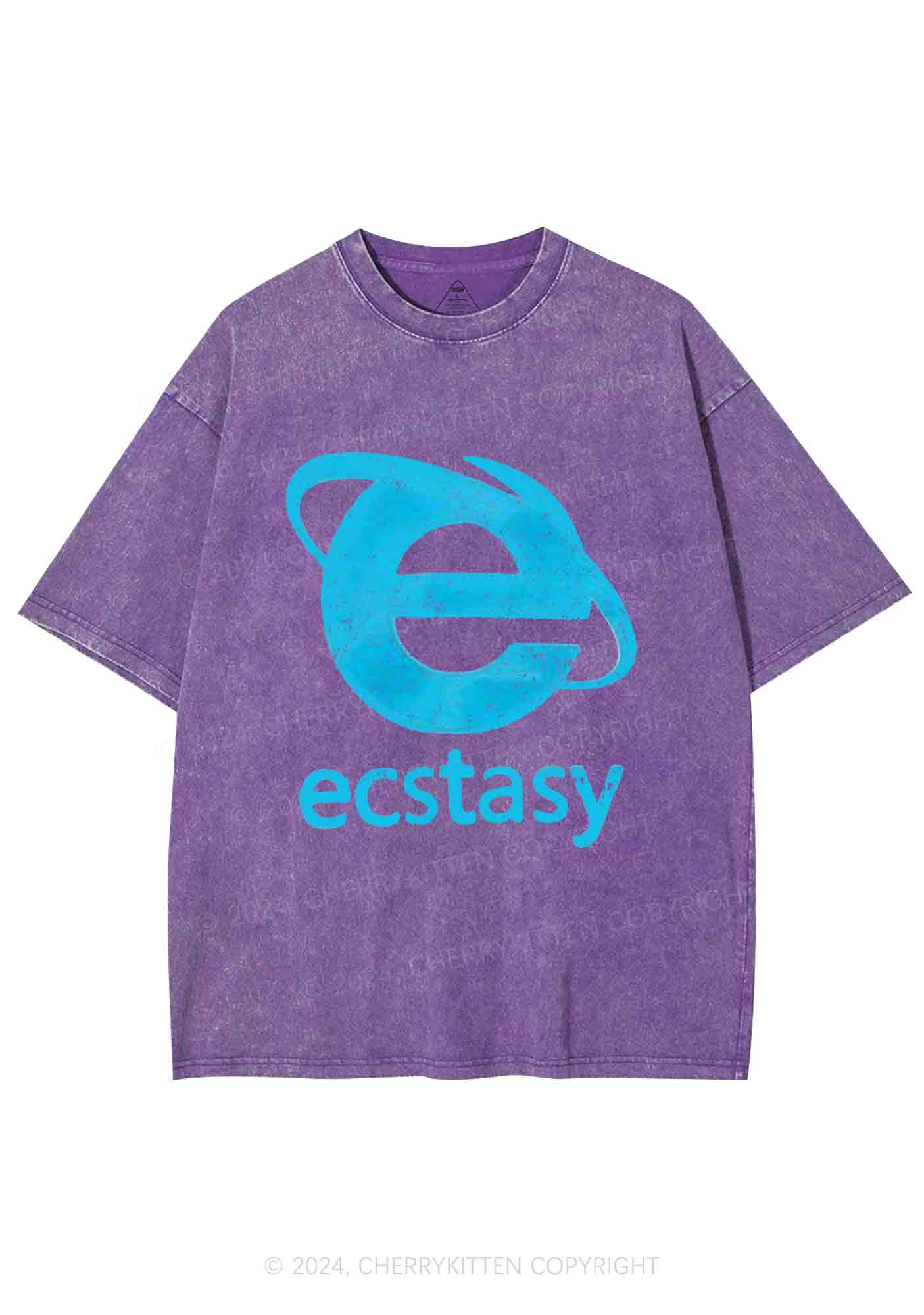 Ecstasy Y2K Washed Tee Cherrykitten - Image 4