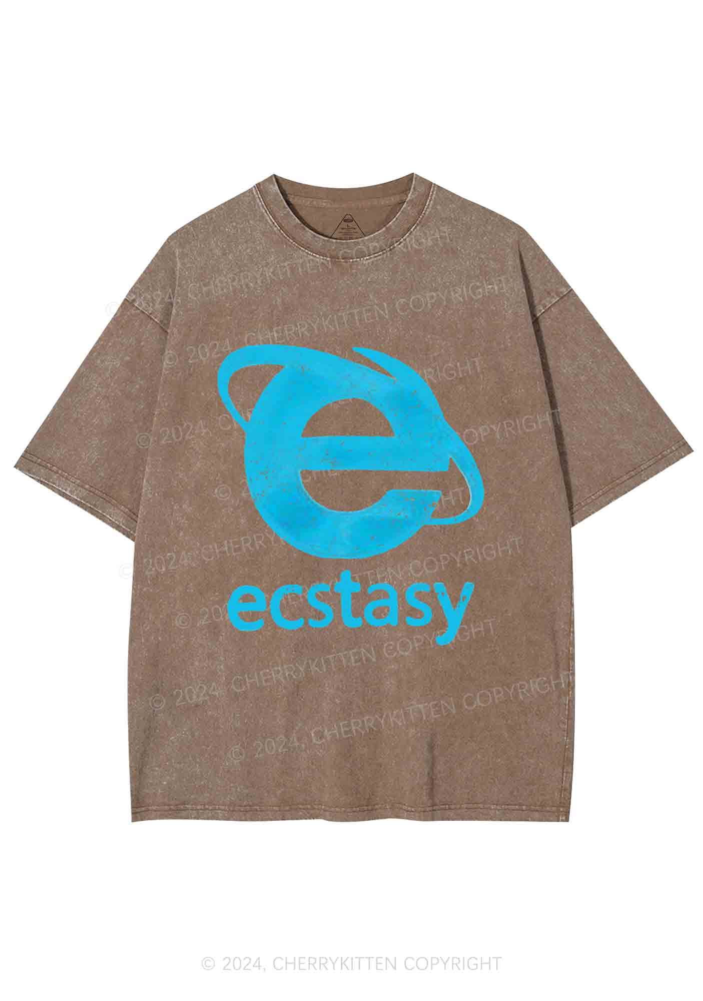 Ecstasy Y2K Washed Tee Cherrykitten - Image 5