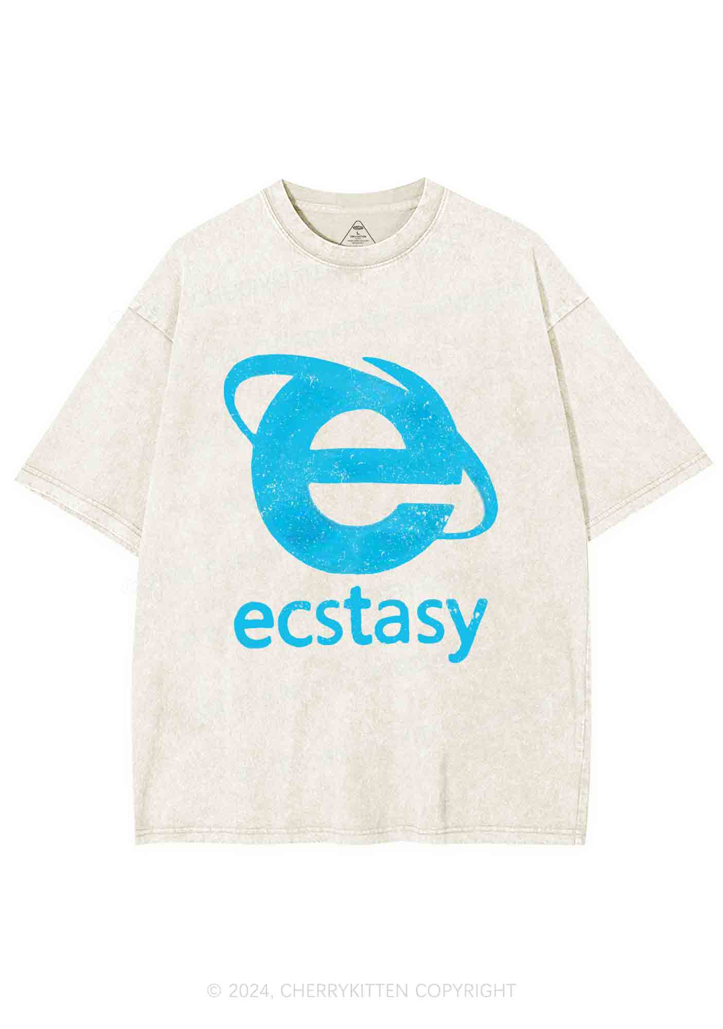 Ecstasy Y2K Washed Tee Cherrykitten - Image 6