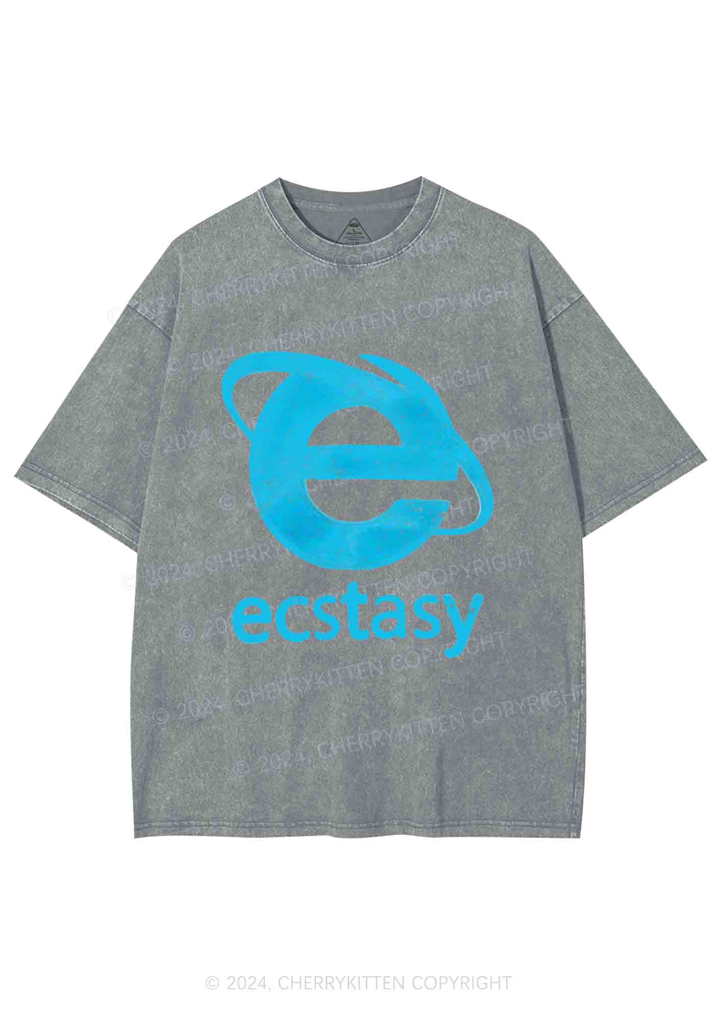 Ecstasy Y2K Washed Tee Cherrykitten - Image 7