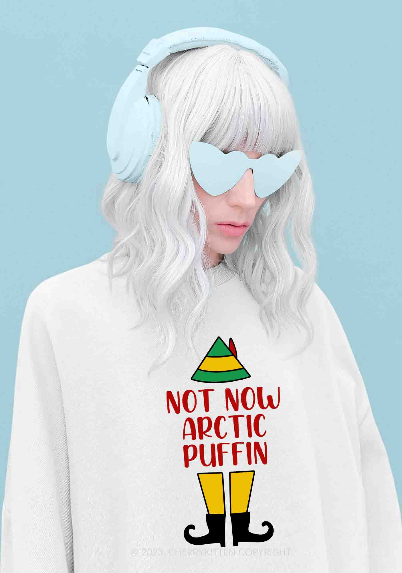 Elf Movie 10 Quotes Christmas Y2K Sweatshirt Cherrykitten - Image 3
