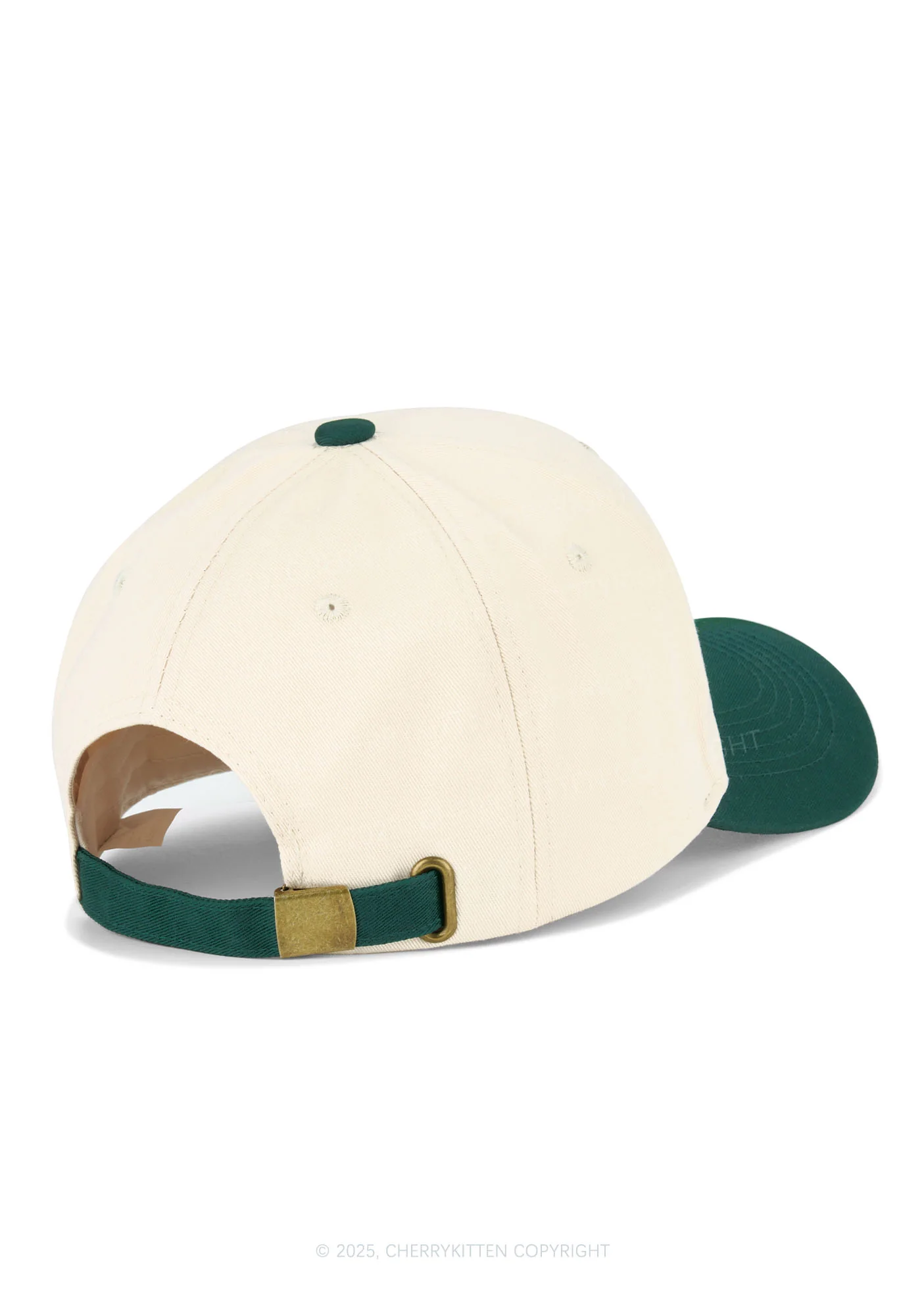 Green Brat Y2K Color Block Baseball Cap Cherrykitten - Image 8