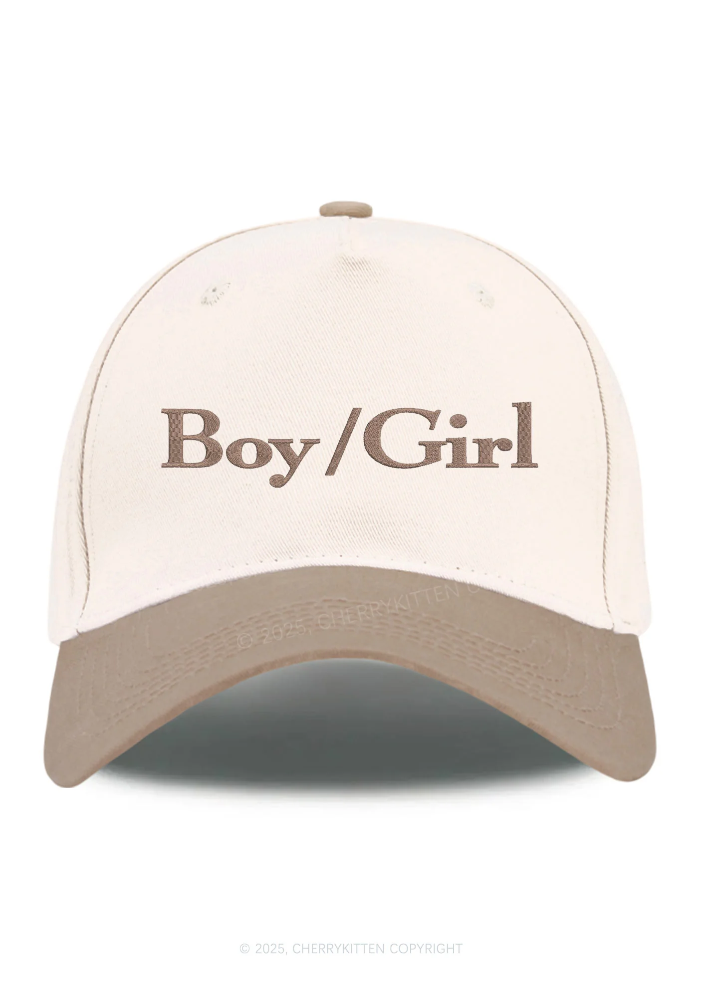 Embroidered Boy Or Girl Pride Y2K Color Block Baseball Cap Cherrykitten - Image 5