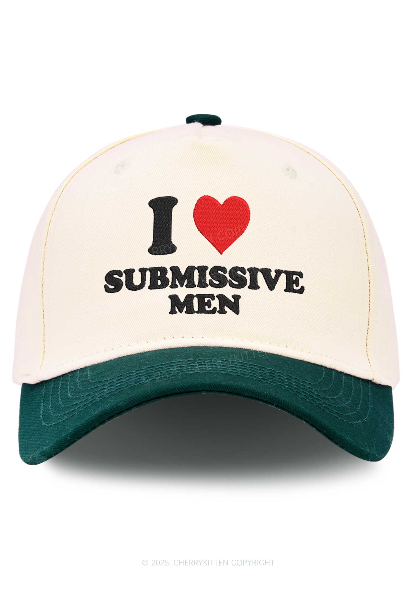 Embroidered I Love S Men Y2K Color Block Baseball Cap Cherrykitten - Image 4