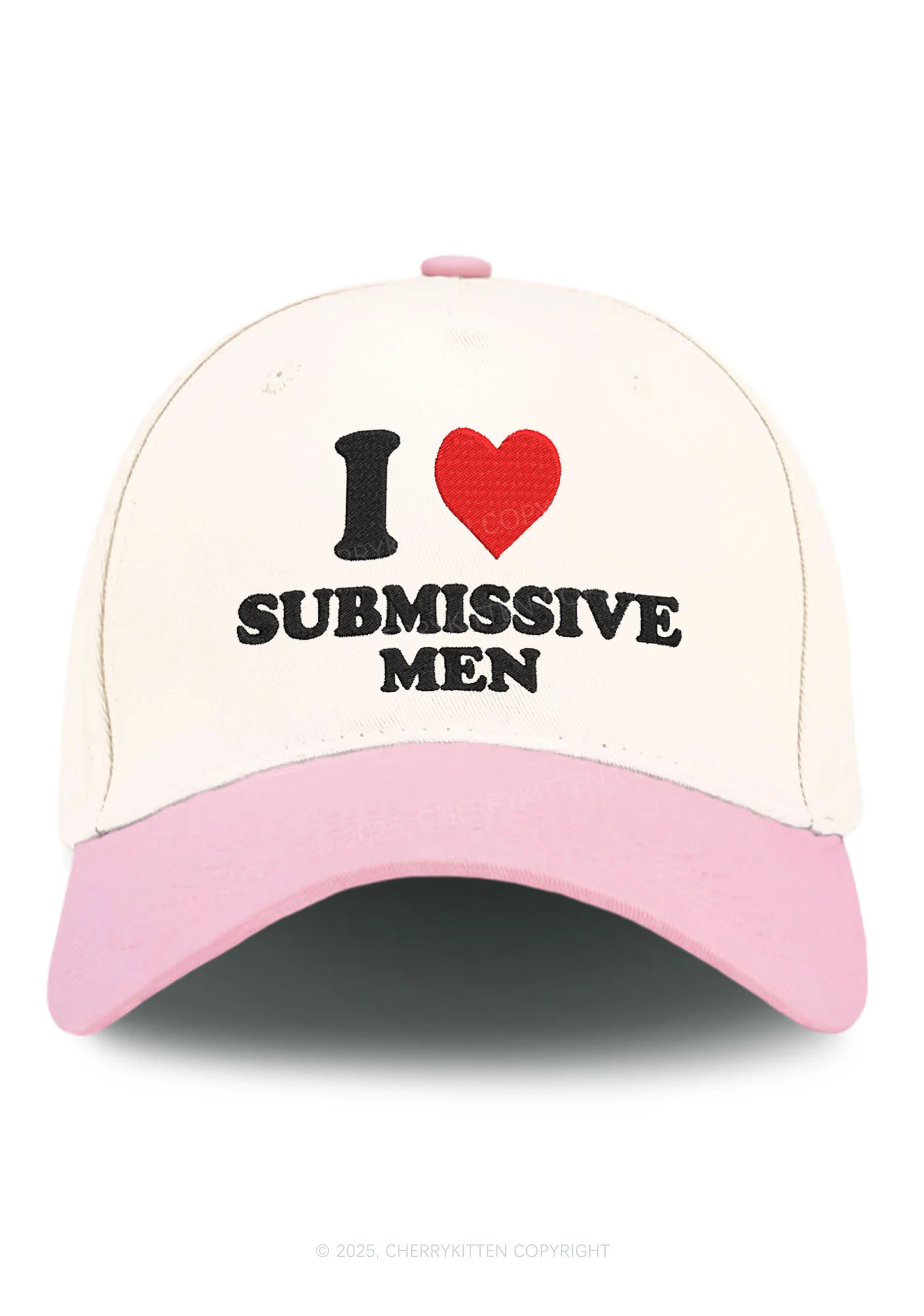 Embroidered I Love S Men Y2K Color Block Baseball Cap Cherrykitten - Image 6