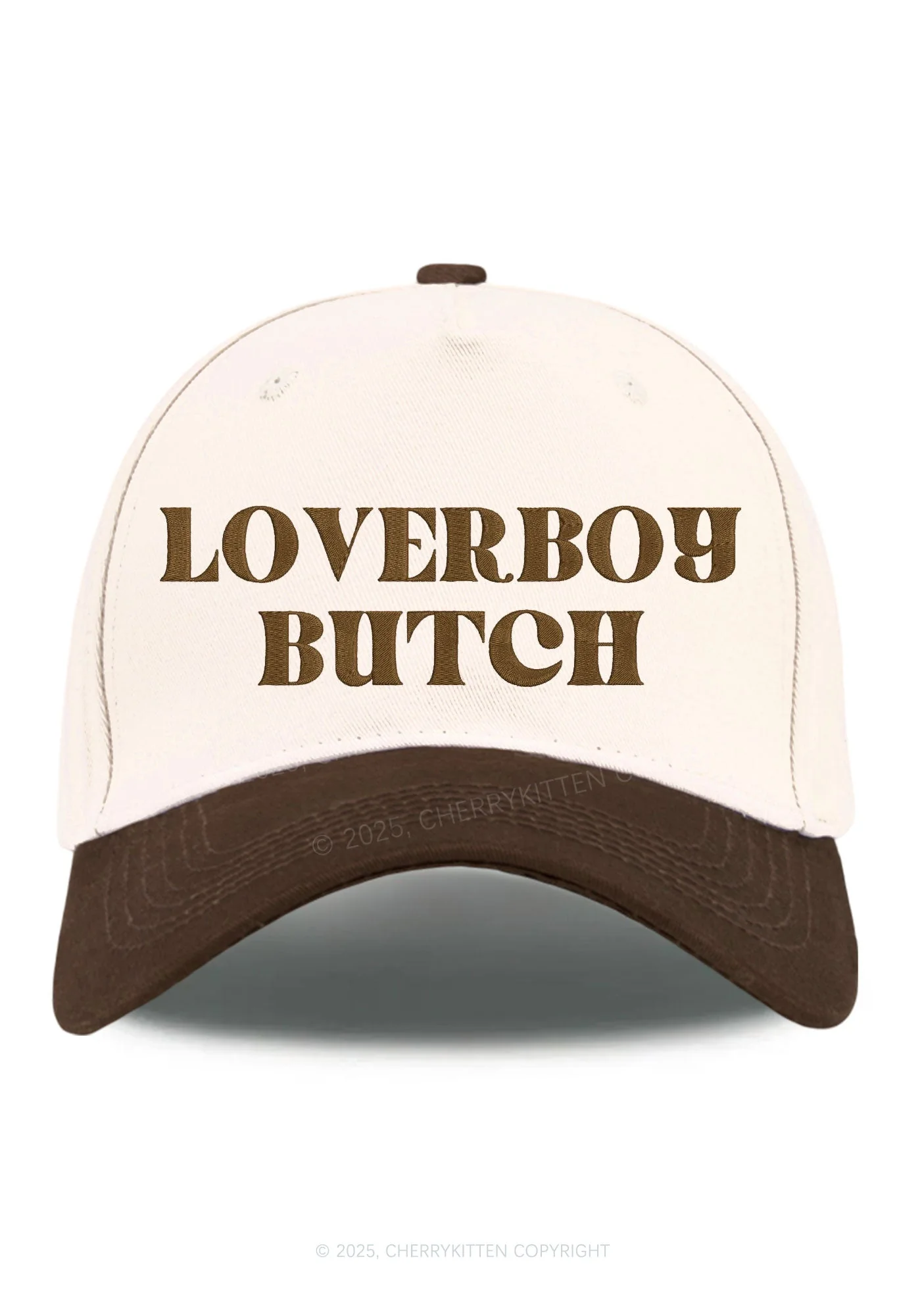 Embroidered Loverboy Butch Pride Y2K Color Block Baseball Cap Cherrykitten - Image 11