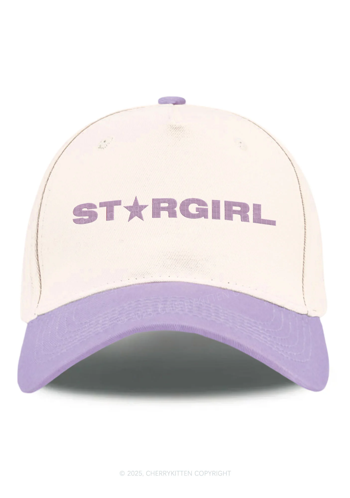 Embroidered Red Stargirl Y2K Color Block Baseball Cap Cherrykitten - Image 5