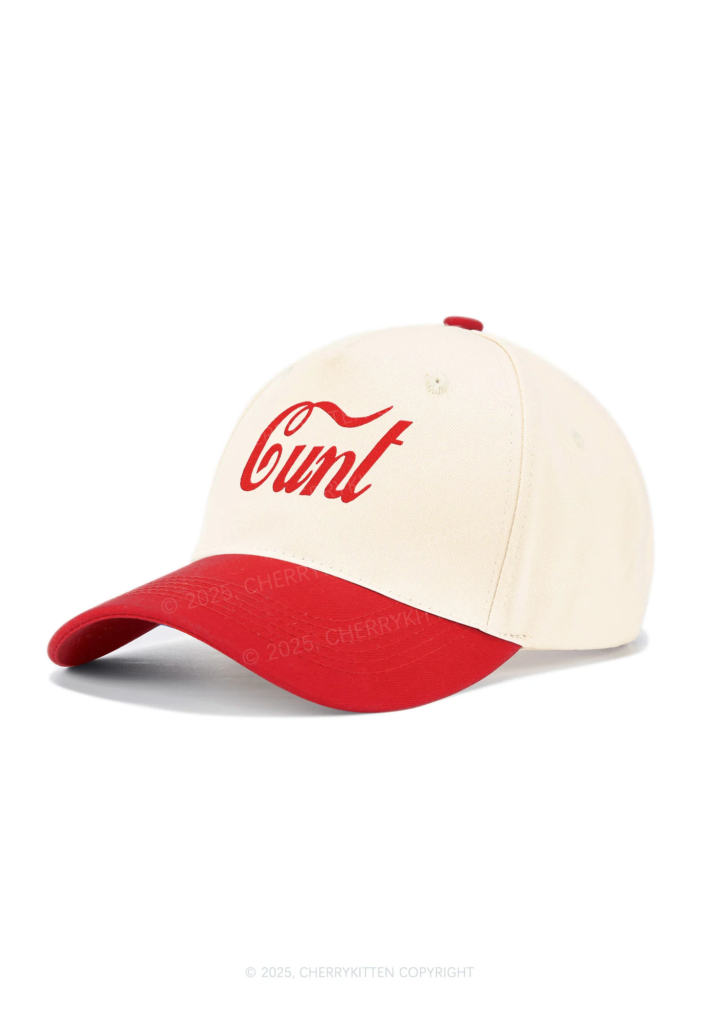 Embroidered Special Cxxt Y2K Color Block Baseball Cap Cherrykitten - Image 3