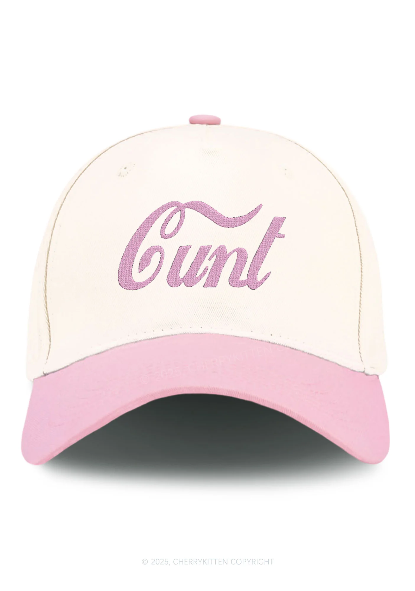 Embroidered Special Cxxt Y2K Color Block Baseball Cap Cherrykitten - Image 4