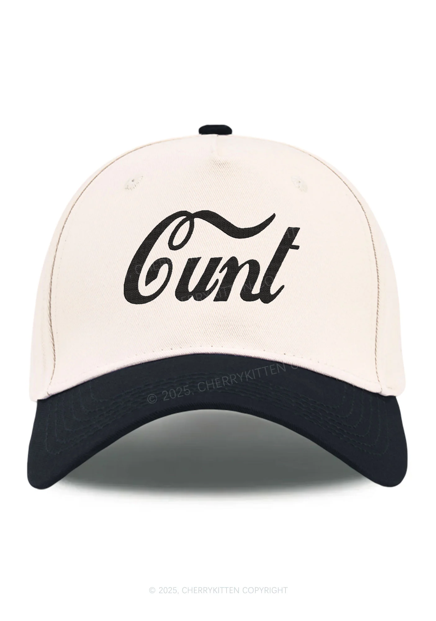Embroidered Special Cxxt Y2K Color Block Baseball Cap Cherrykitten - Image 5
