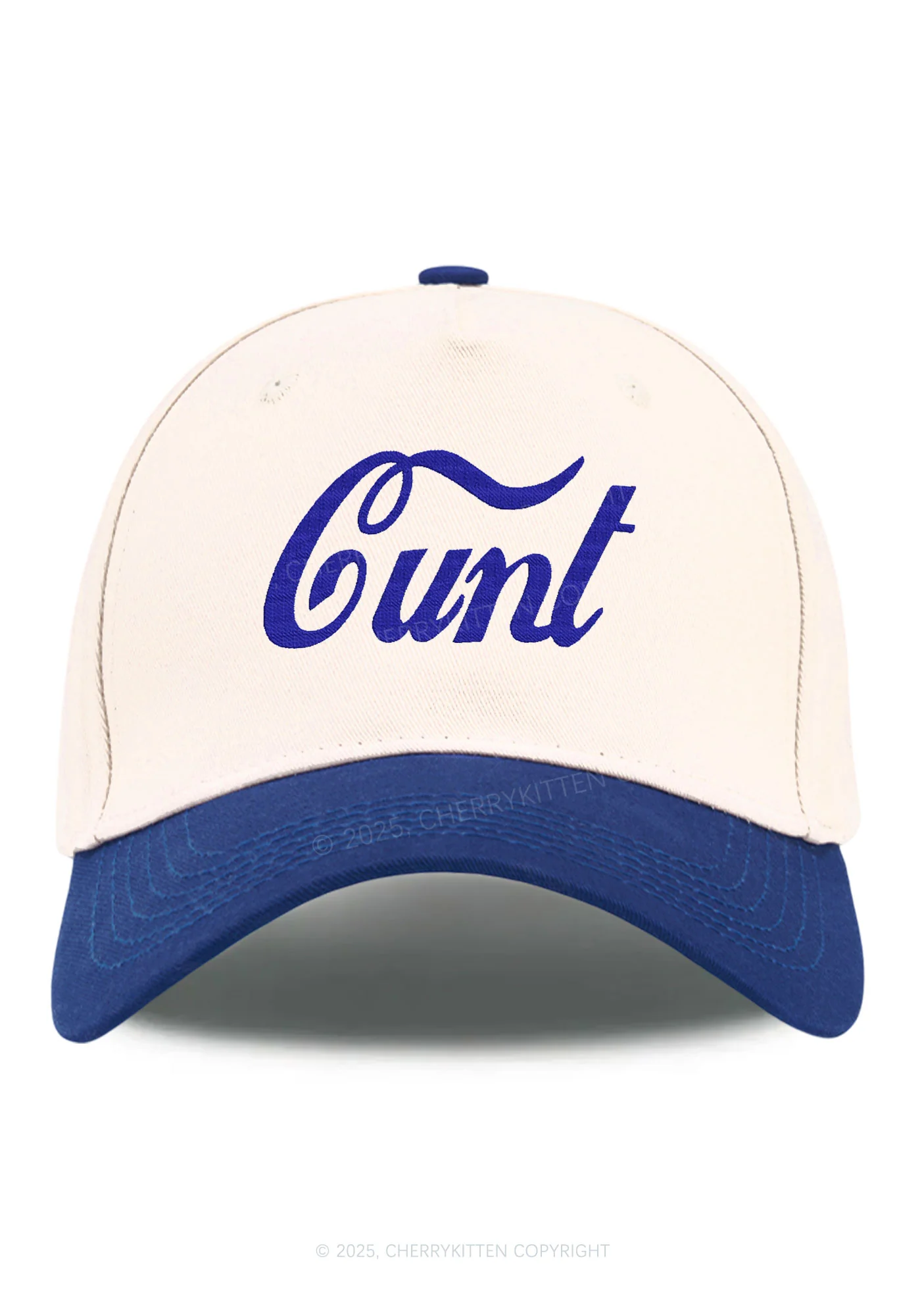 Embroidered Special Cxxt Y2K Color Block Baseball Cap Cherrykitten - Image 6