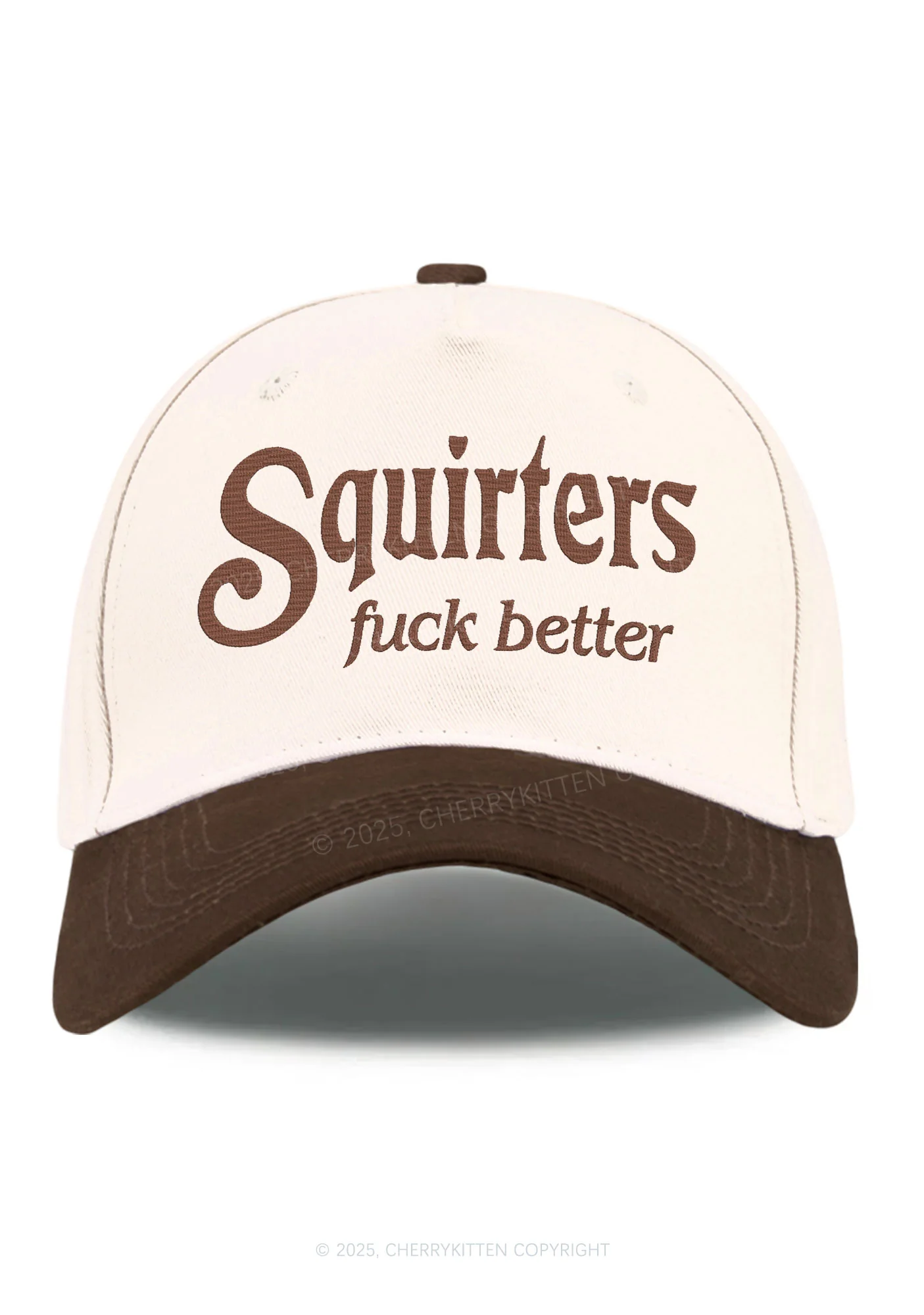 Embroidered Squirters Fxxk Better Y2K Color Block Baseball Cap Cherrykitten - Image 6