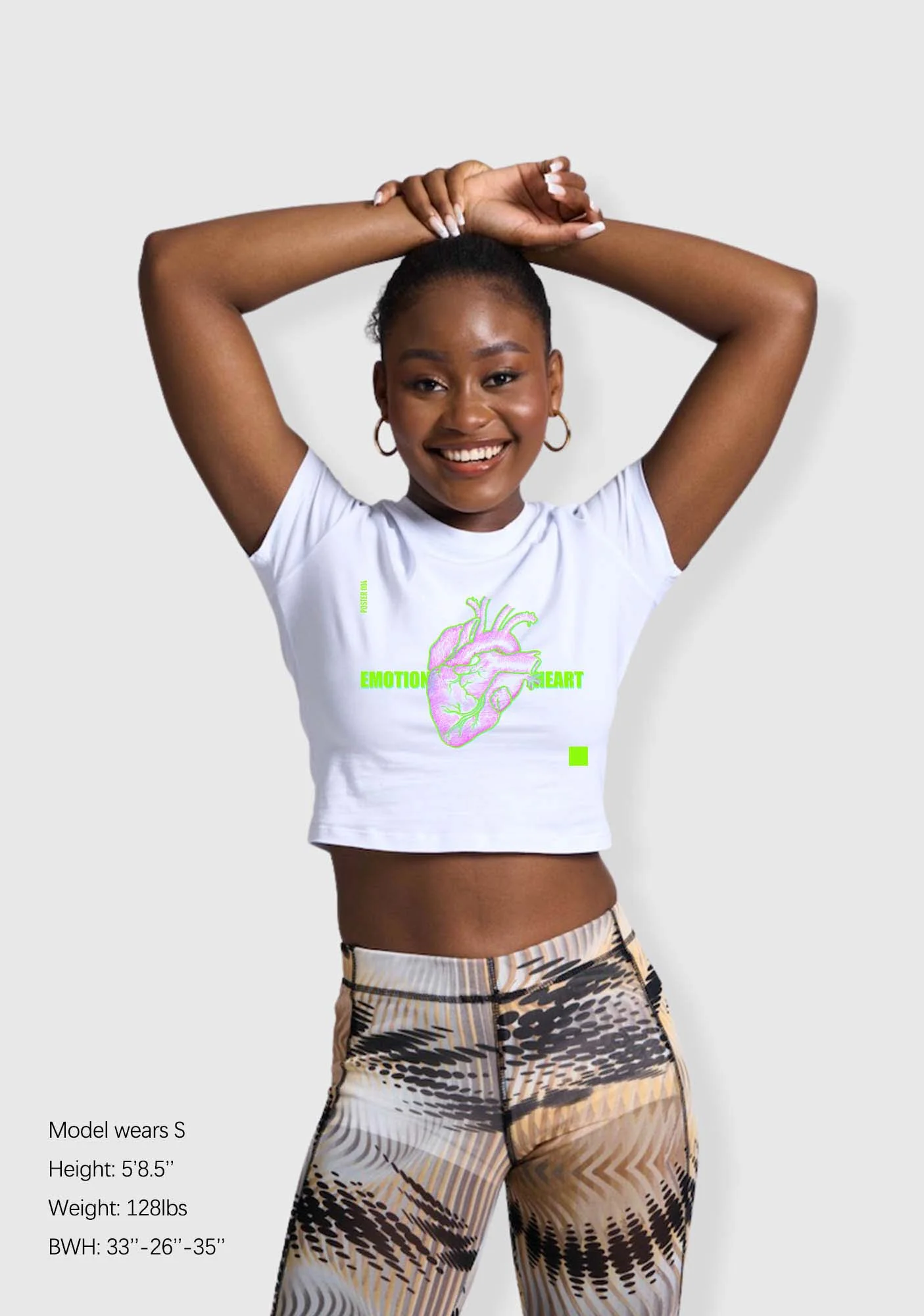Emotion Heart Y2K Baby Tee - Image 2