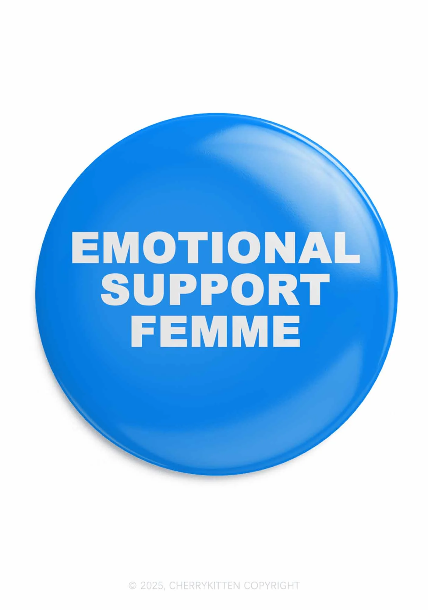 Emotional Support Femme 1Pc Y2K Pin Badge Cherrykitten - Image 3